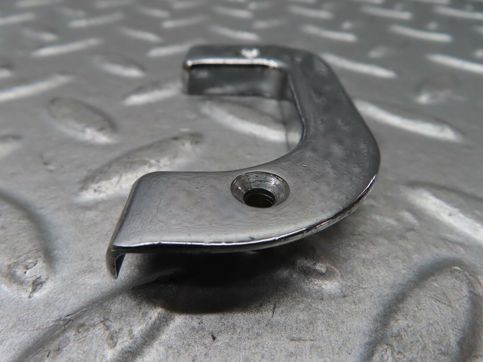 19164 Mercedes-Benz W123 300D Right Chrome Door Latch Trim 1237230224