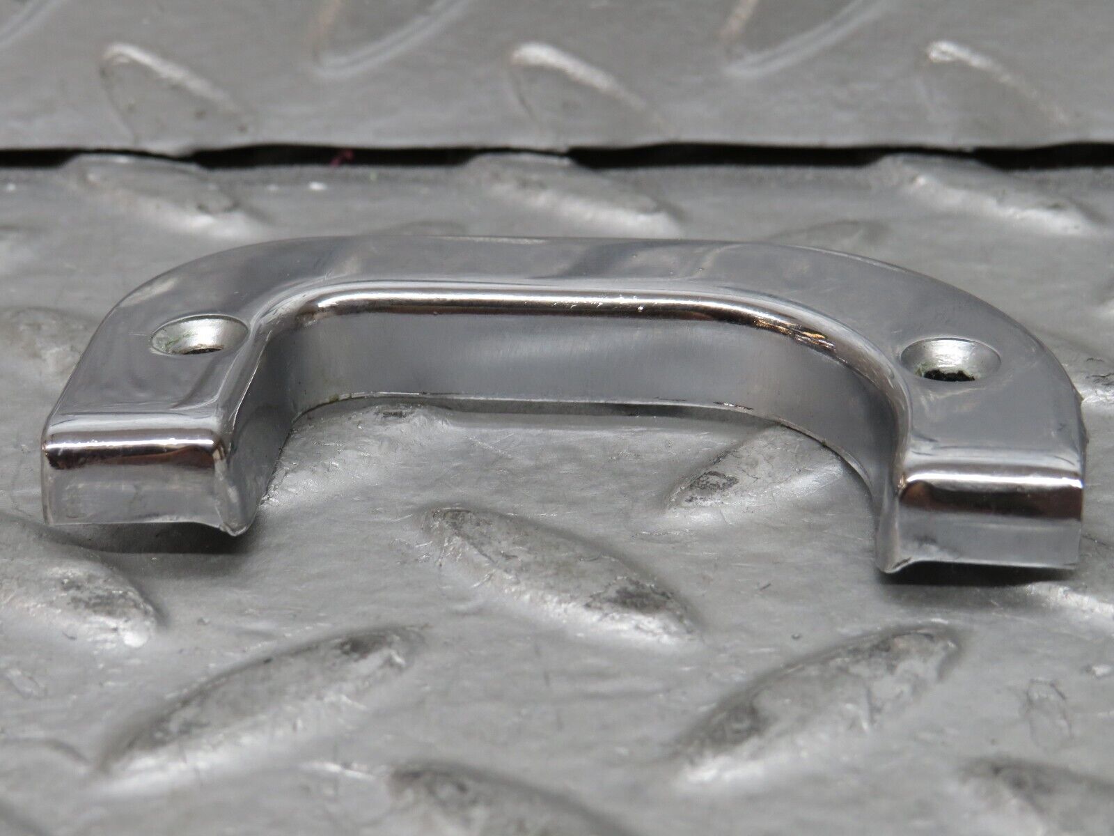 27965 Mercedes-Benz W123 280E Right Interior Chrome Door Latch Trim 1237230224