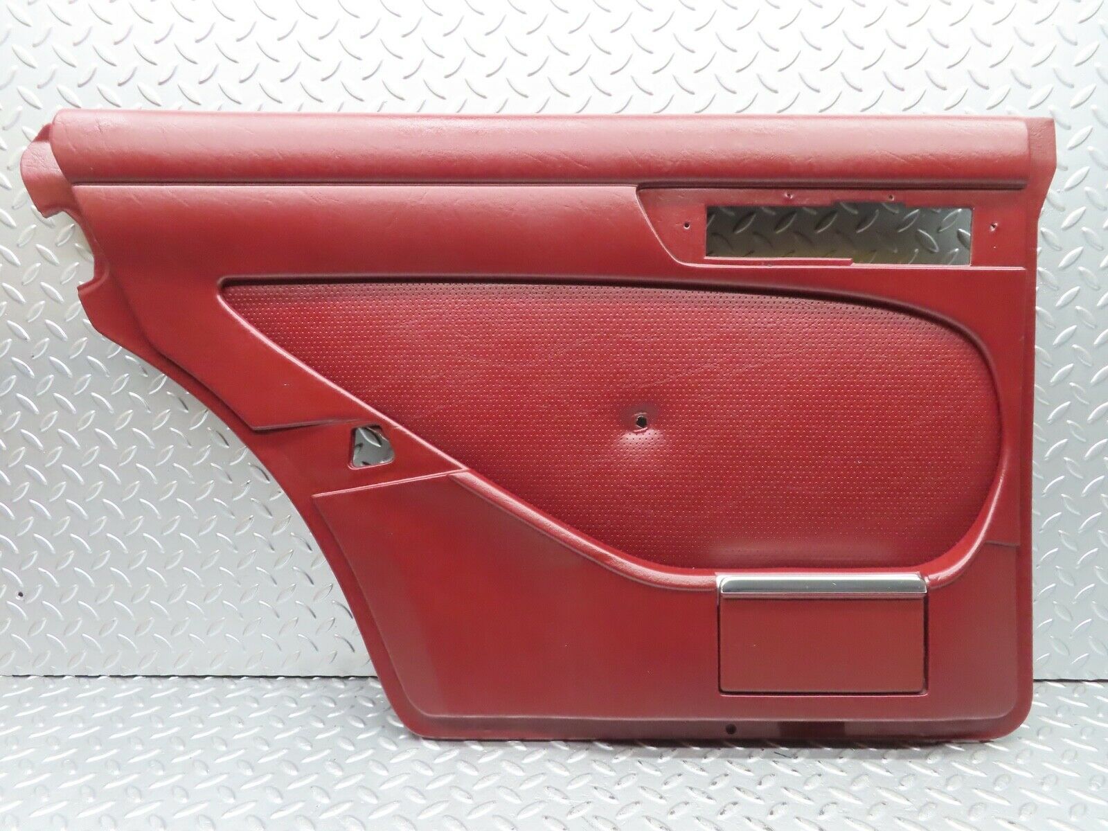 21459 Mercedes-Benz W126 300SE Rear Left Door Card Burgundy Red 1267370170