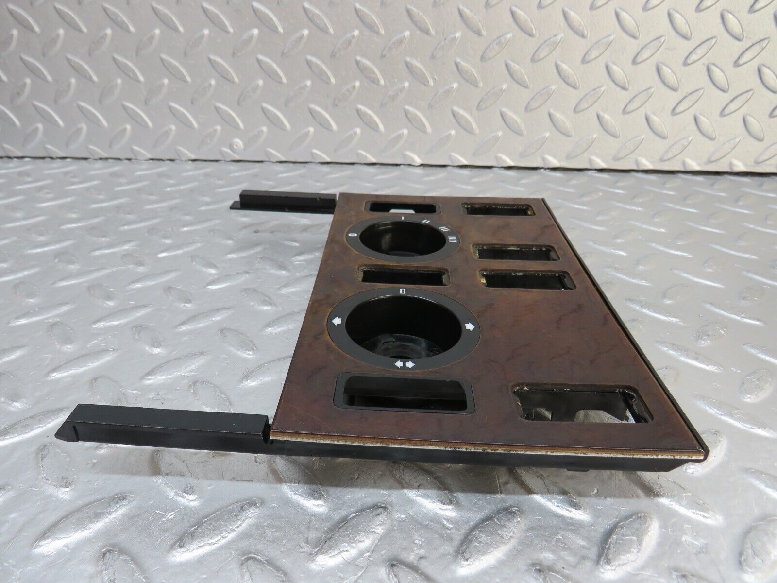 37001 Mercedes-Benz C126 420SEC Coupe Heater Control Panel Wood Trim 1266830375