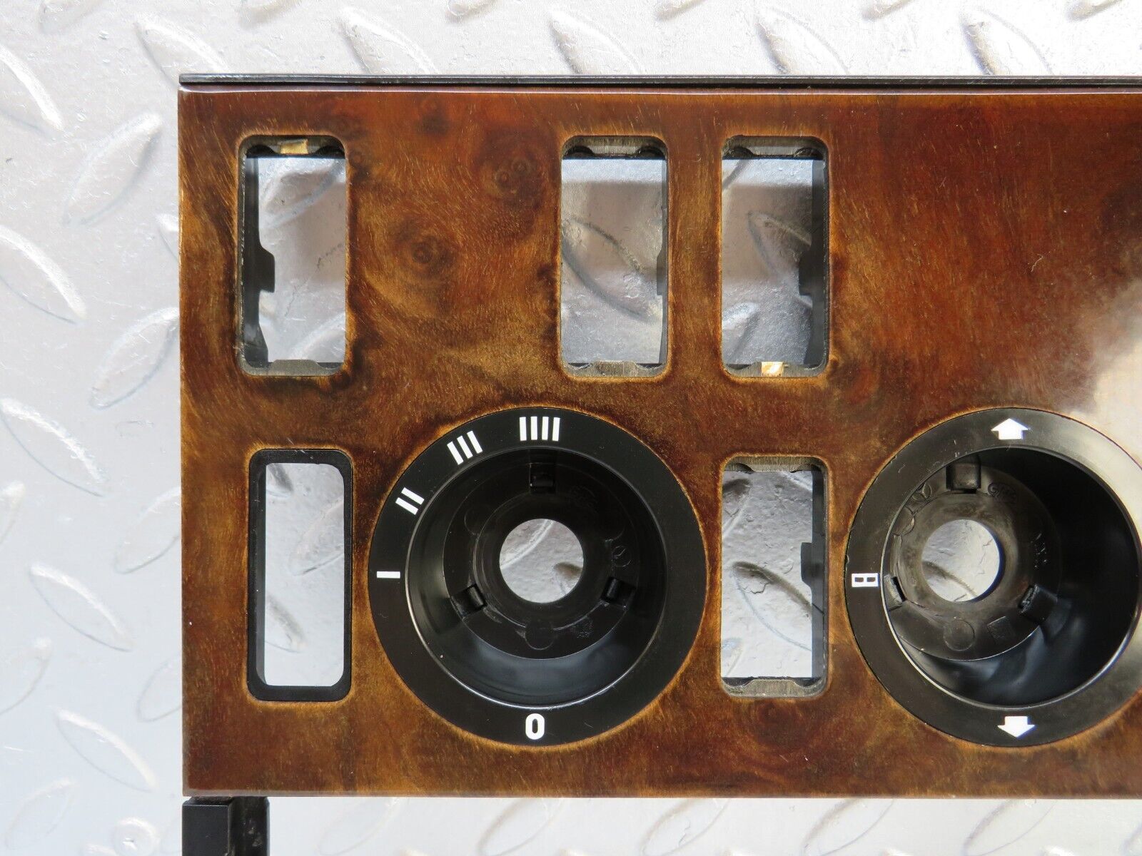 37001 Mercedes-Benz C126 420SEC Coupe Heater Control Panel Wood Trim 1266830375