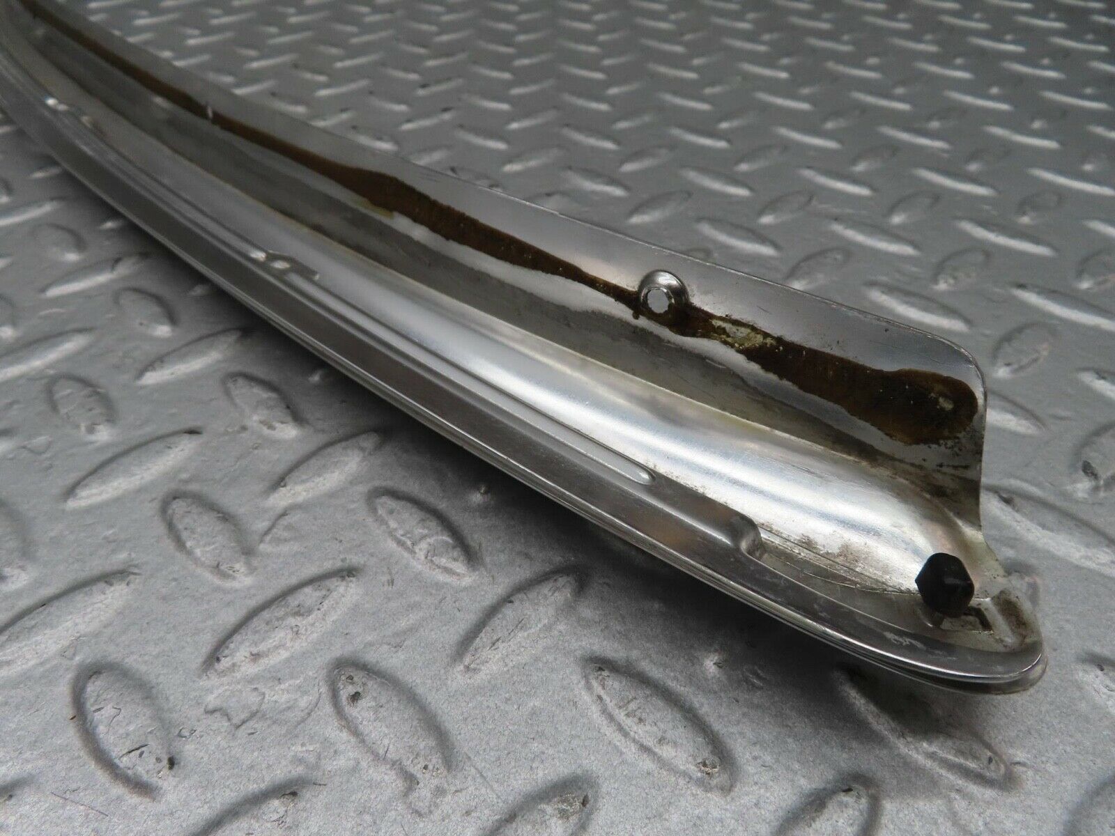 14317 Mercedes-Benz W116 350SE C Pillar Chrome Moulding Trim Left Side