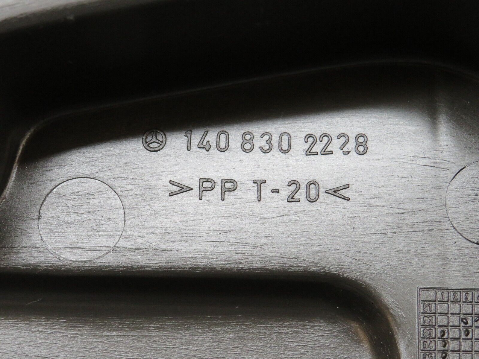 24920 Mercedes-Benz W140 S320 Water Baffle Scuttle Panel 140830228