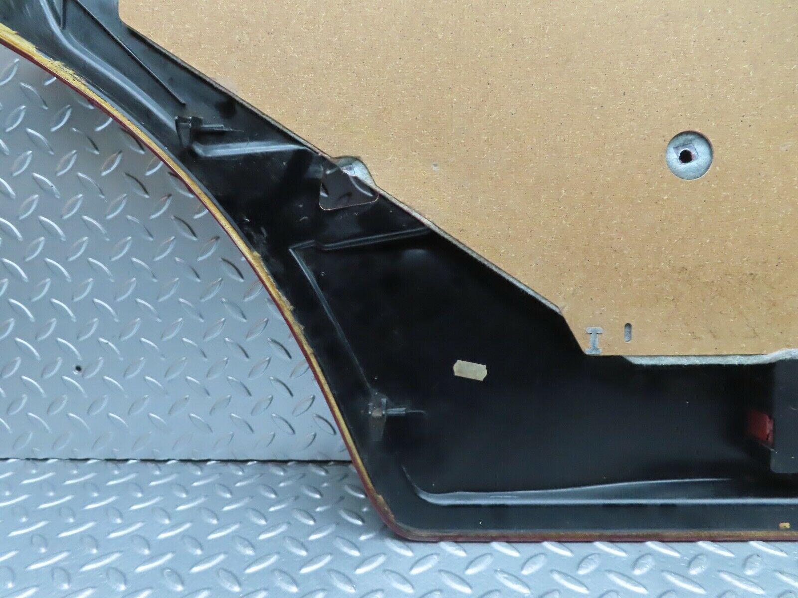 21457 Mercedes-Benz W126 300SE Rear Right Door Card Burgundy Red 1267370270