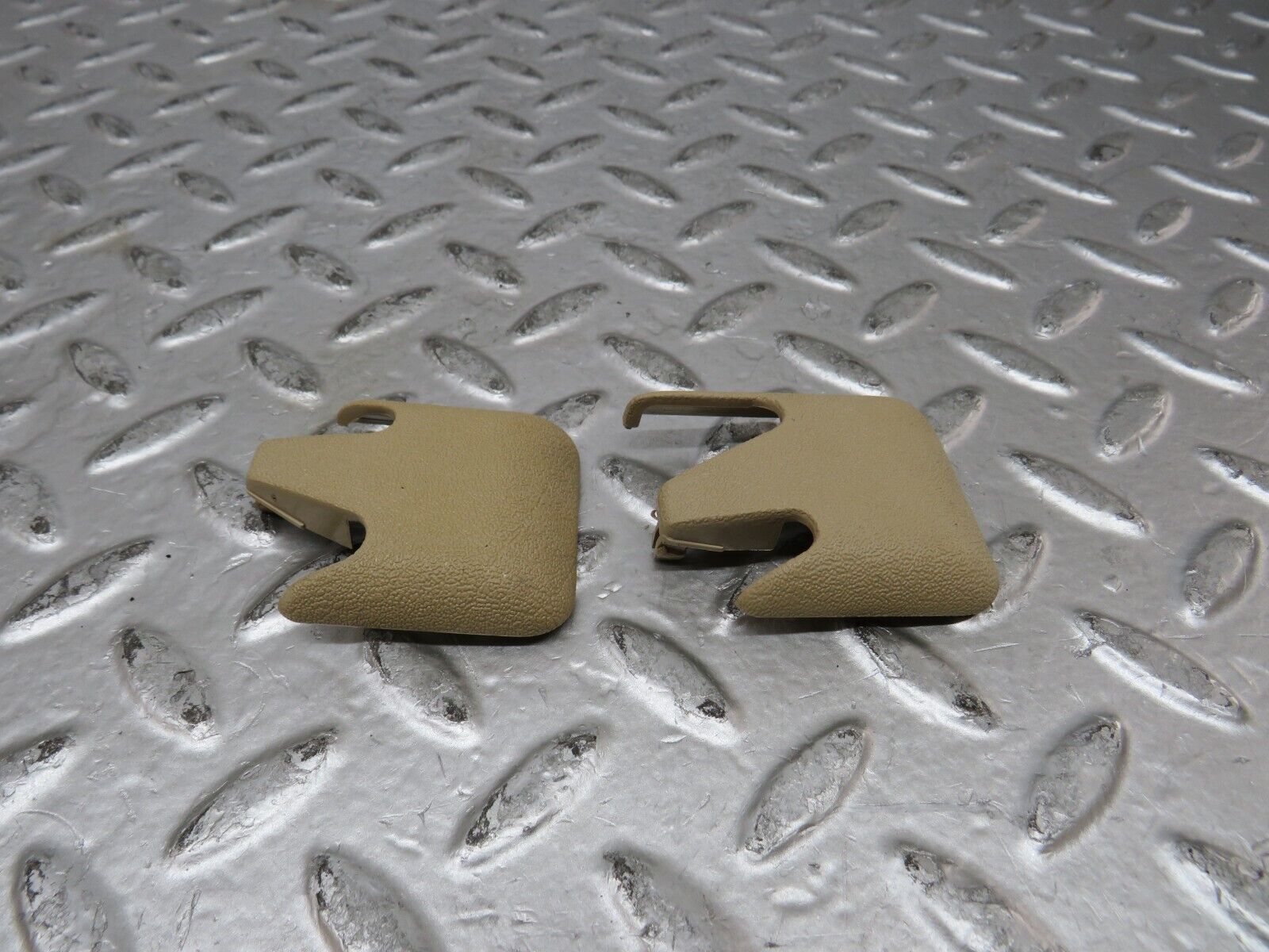 27486 Mercedes-Benz S124 300TE Front Seat Rail Trim Cover Pair 1246842218