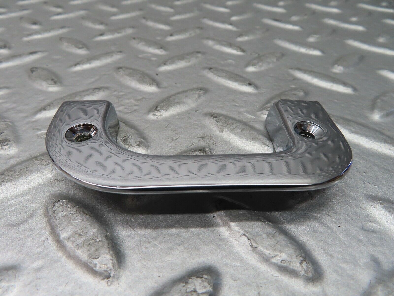 21489 Mercedes-Benz W126 300SE Right Chrome Door Latch Trim 1237230224