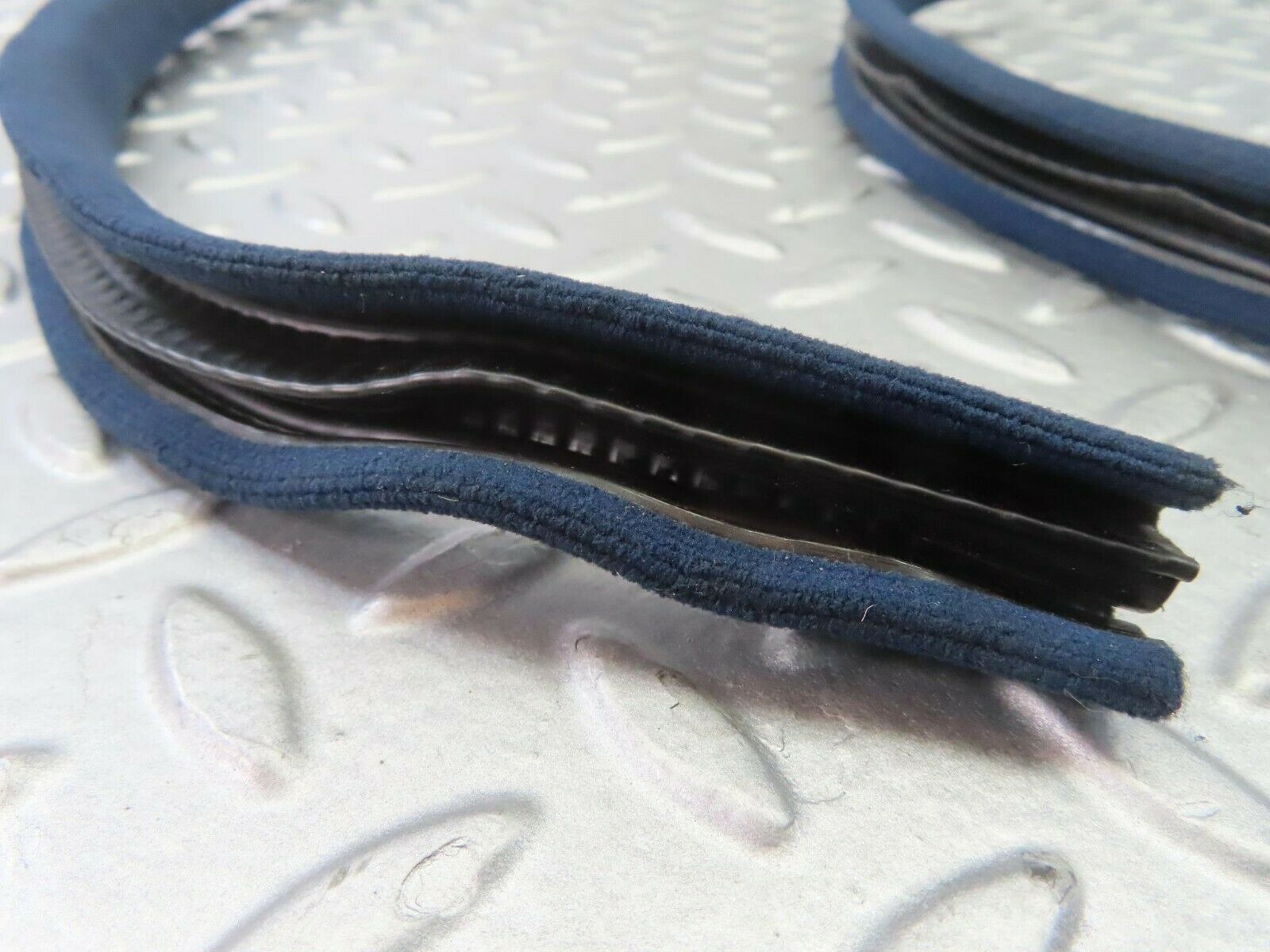 10335 Mercedes-Benz W201 190E Front Left Cloth Covered Door Seal Blue