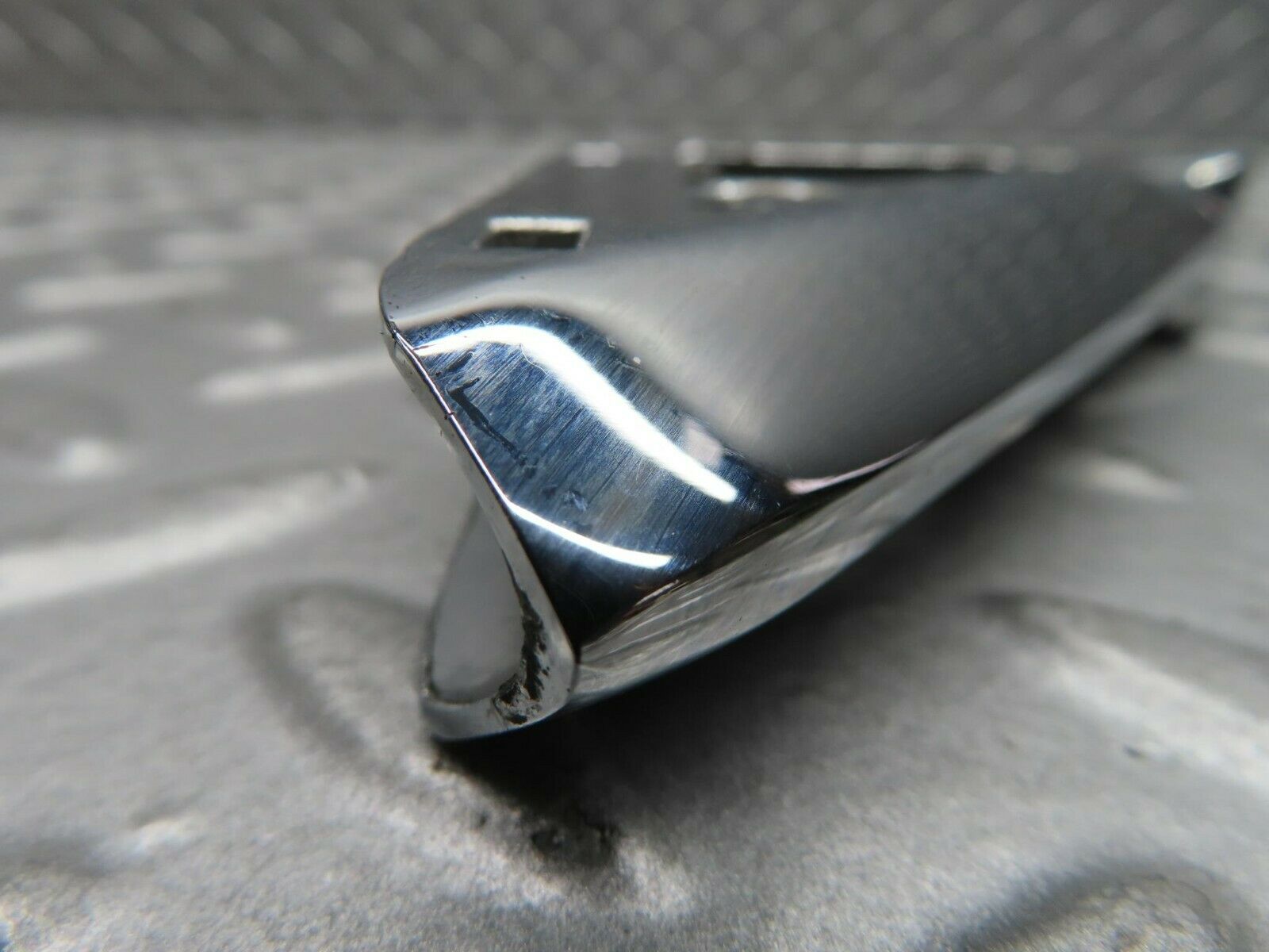 16623 Mercedes-Benz C107 380SLC Right Wing Mirror Triangle Chrome Bracket