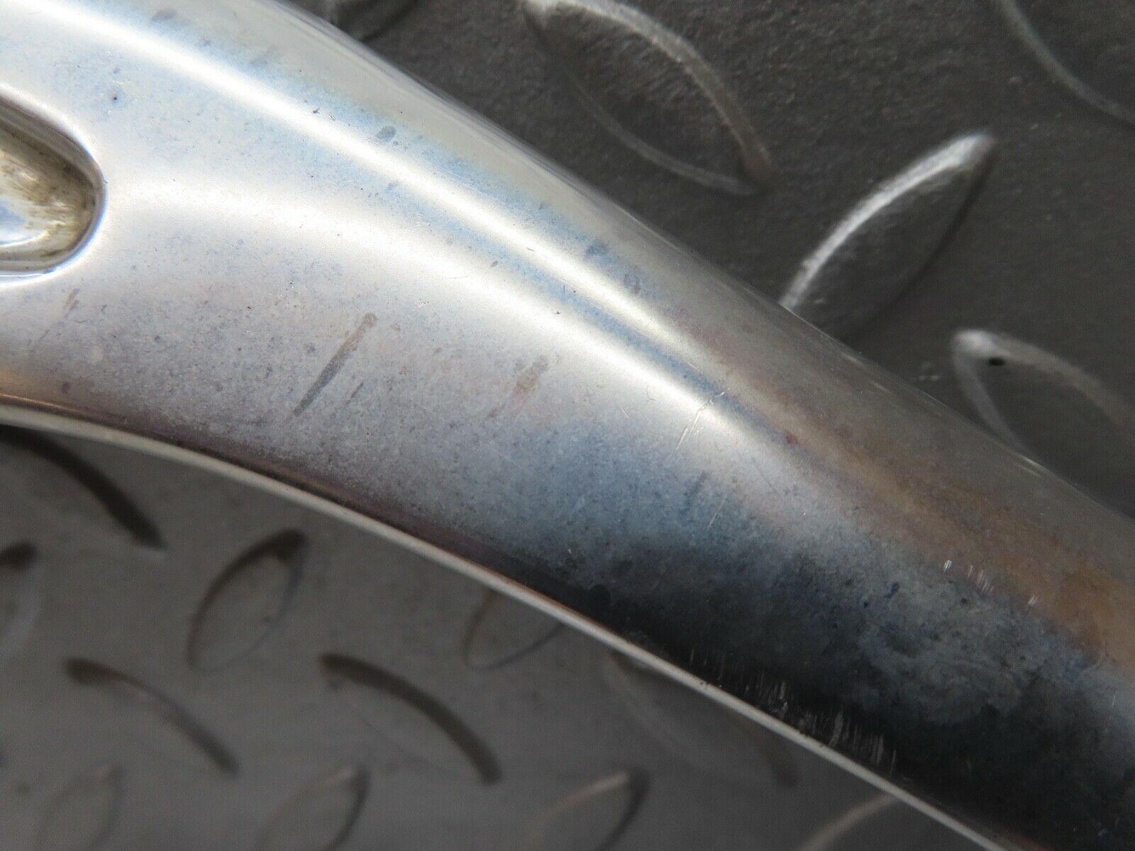 17683 Mercedes-Benz W116 450SEL A Pillar Chrome Moulding Trim Left Side