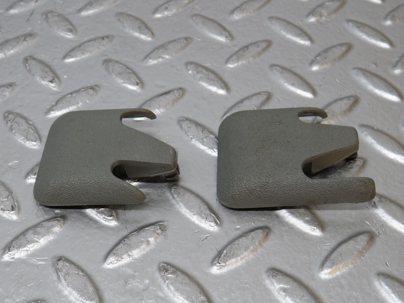 31255 Mercedes-Benz S124 220TE Front Seat Rail Trim Cover Pair 1246842218