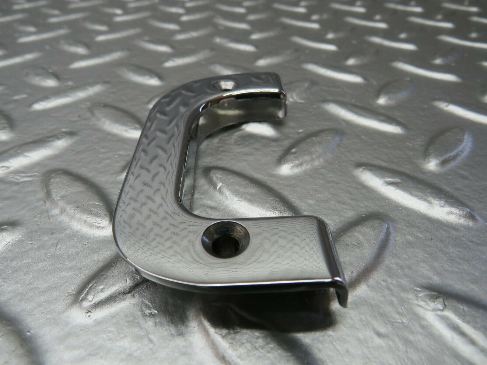 23993 Mercedes-Benz W123 280E Right Interior Chrome Door Latch Trim 1237230224