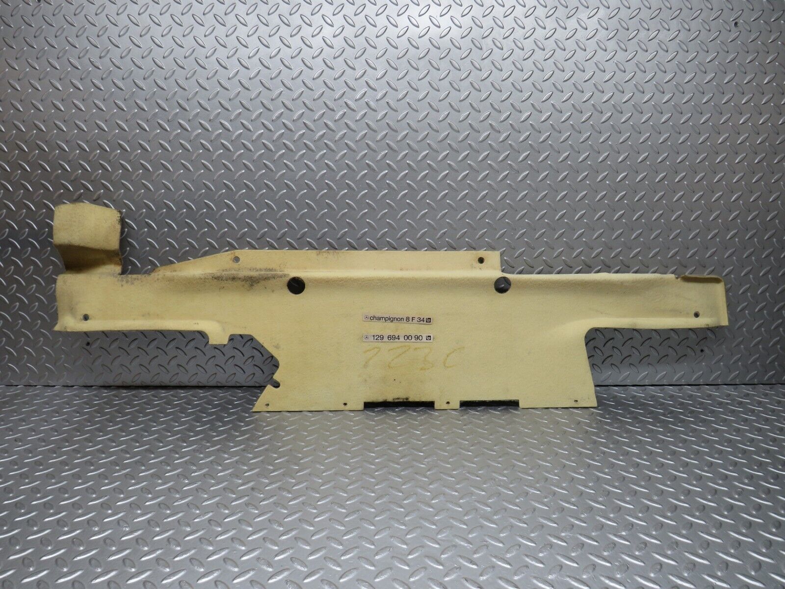 38281 Mercedes-Benz R129 280SL Coupe Boot Rear Carpet Cover Beige 1296940090