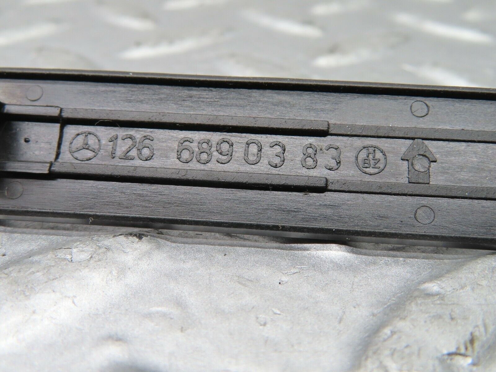 21689 Mercedes-Benz W126 300SE Dashboard Trim Cover Black 1266890383