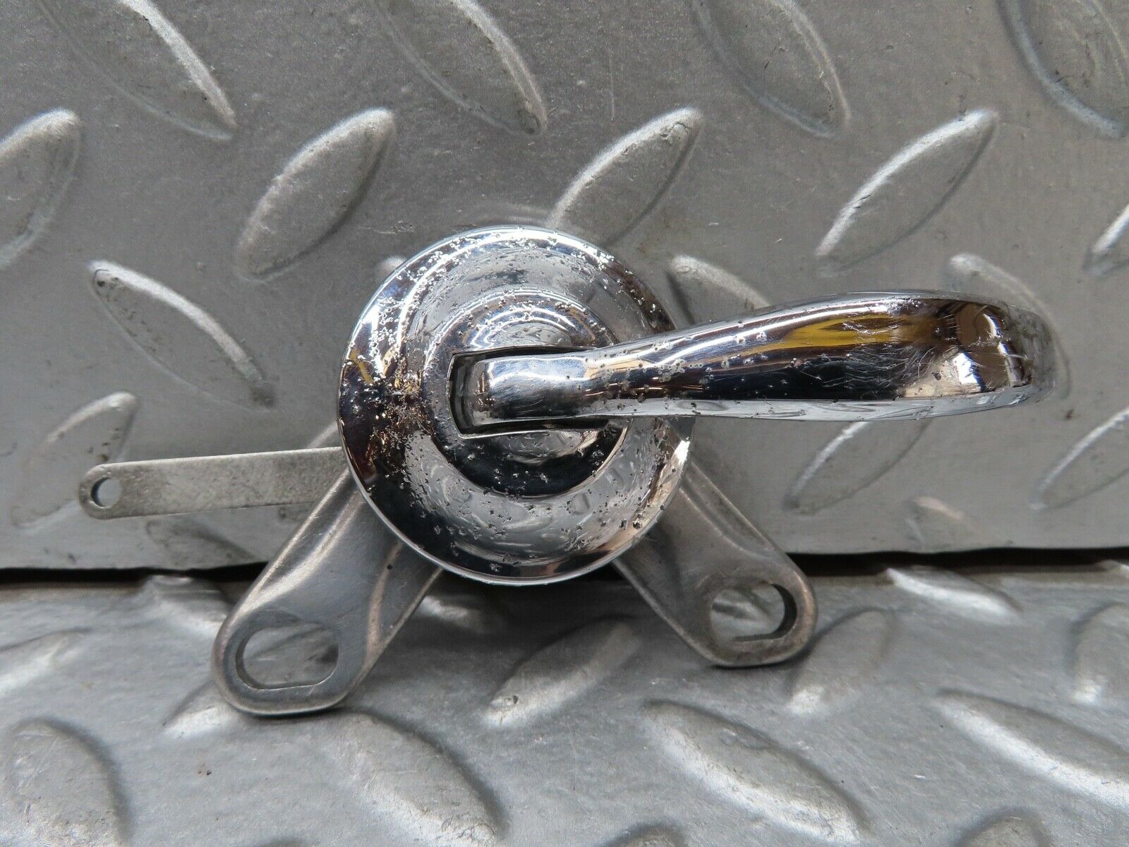 18836 Mercedes-Benz W121 190b Ponton Rear Right Interior Chrome Door Handle