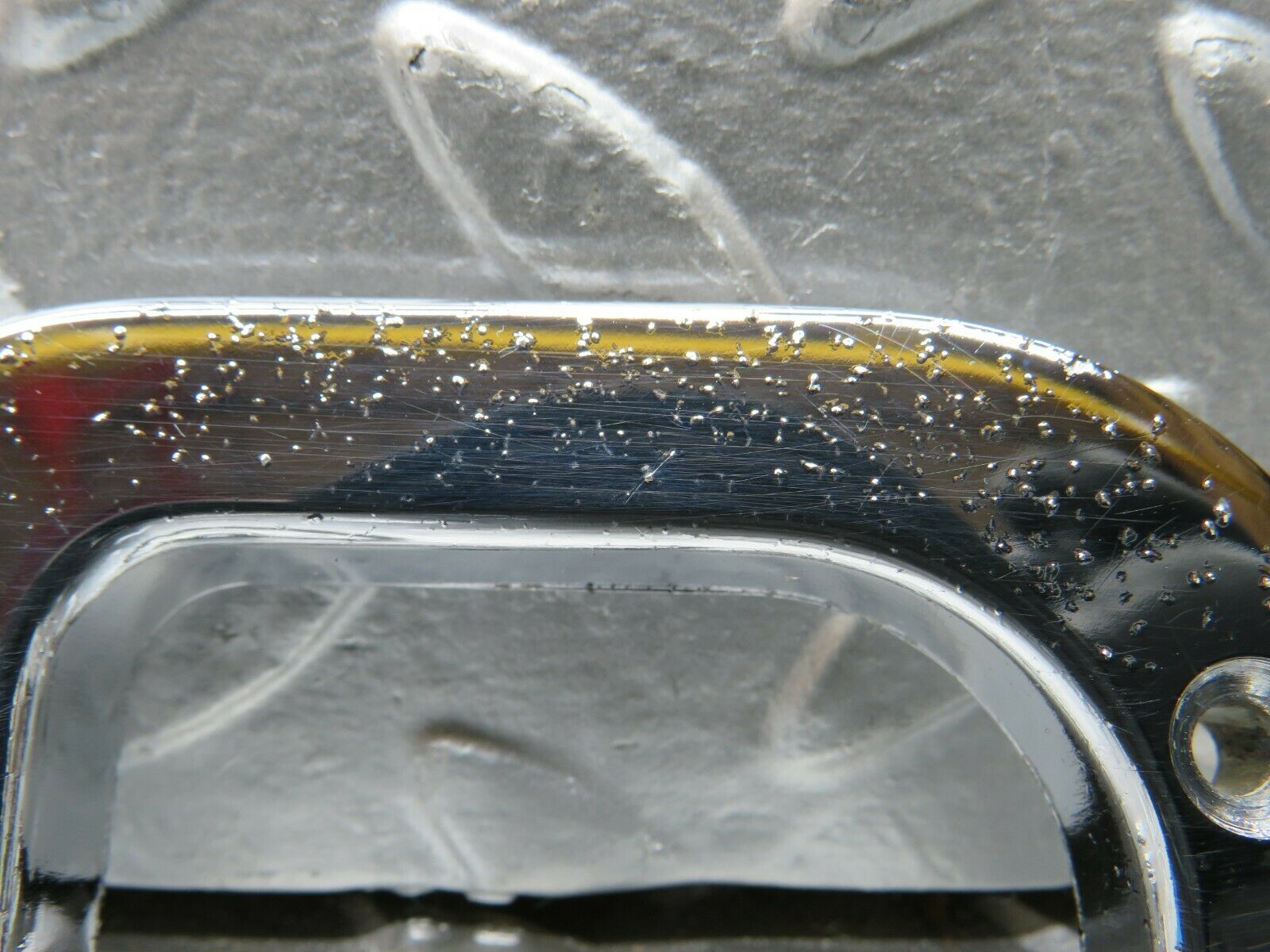 22977 Mercedes-Benz C123 230CE Coupe Right Chrome Door Latch Trim 1237230224