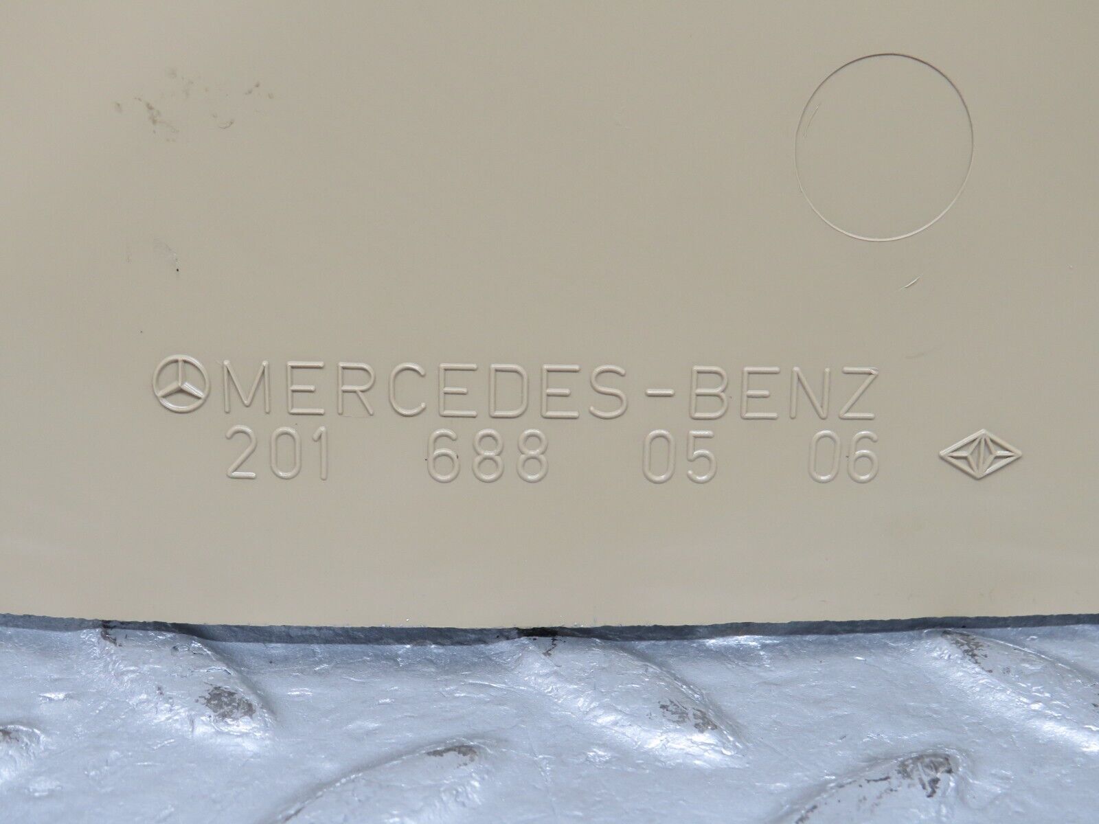 38701 Mercedes-Benz W201 190E 2.6L Kick Panel Front Left Side Beige 2016880506