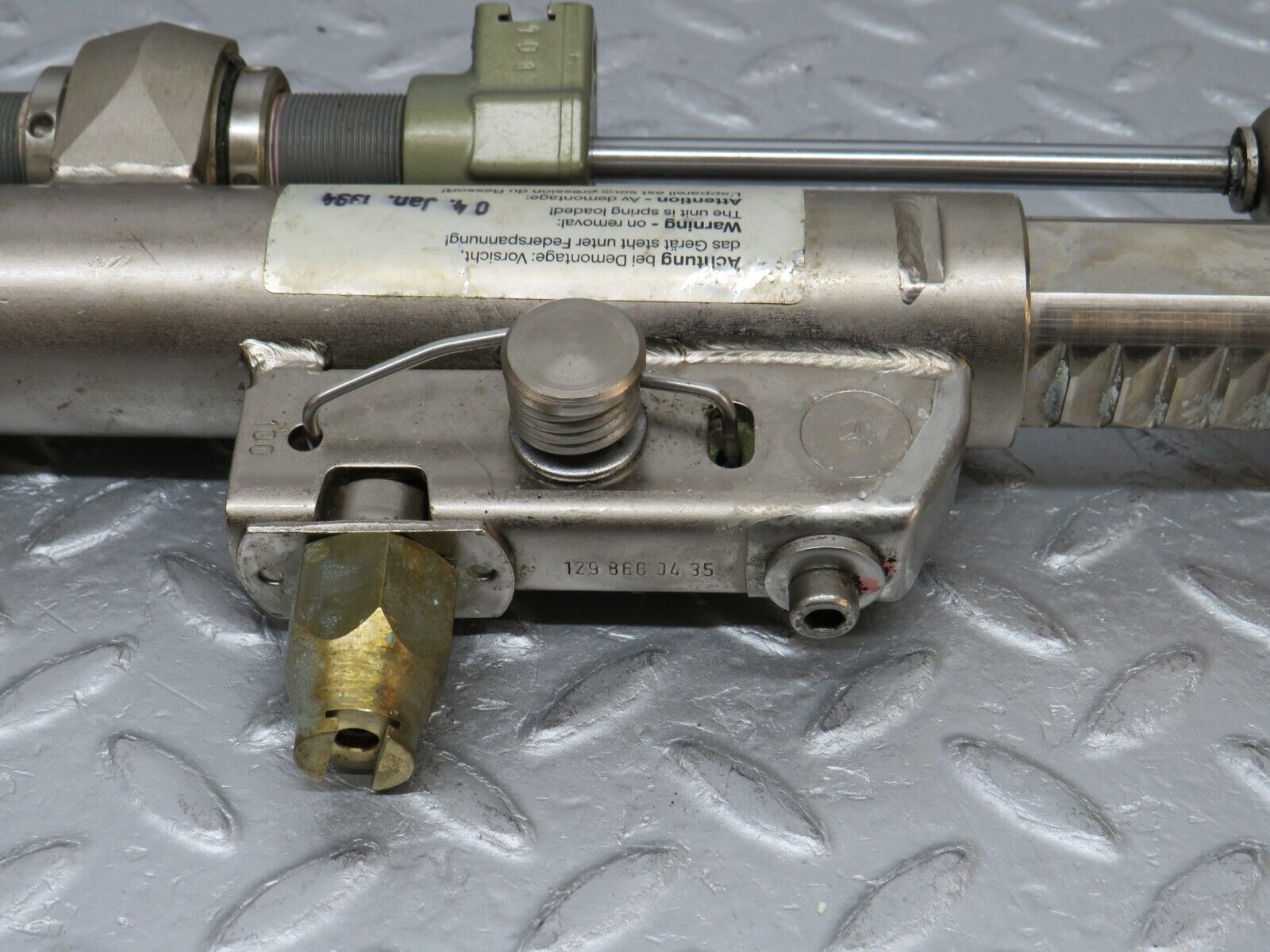 38501 Mercedes-Benz R129 280SL Coupe Roll Bar Hydraulic Cylinder Right 1298600435