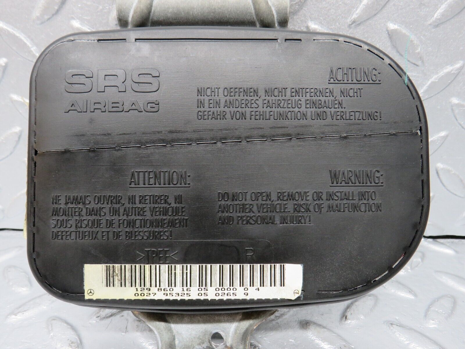 39447 Mercedes-Benz R129 320SL Coupe Right Door Airbag 1298601605