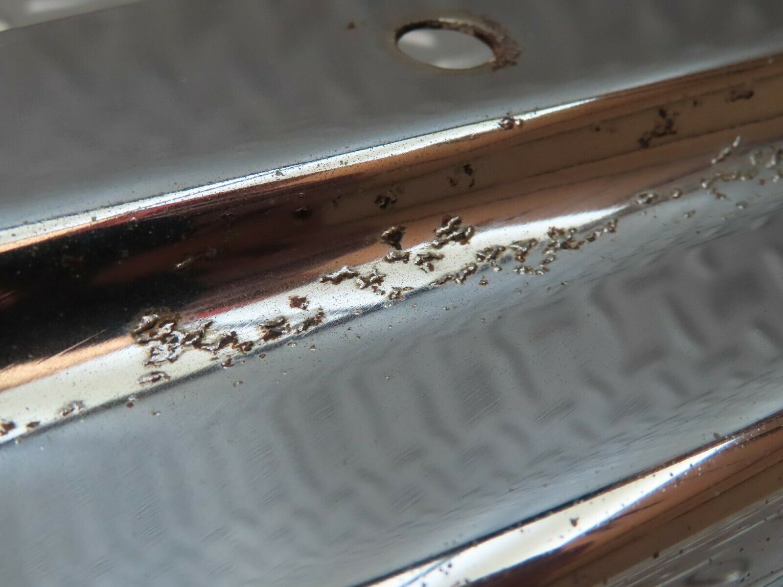 3472 Mercedes-Benz W108 280SE Front Left Upper Bumper Chrome