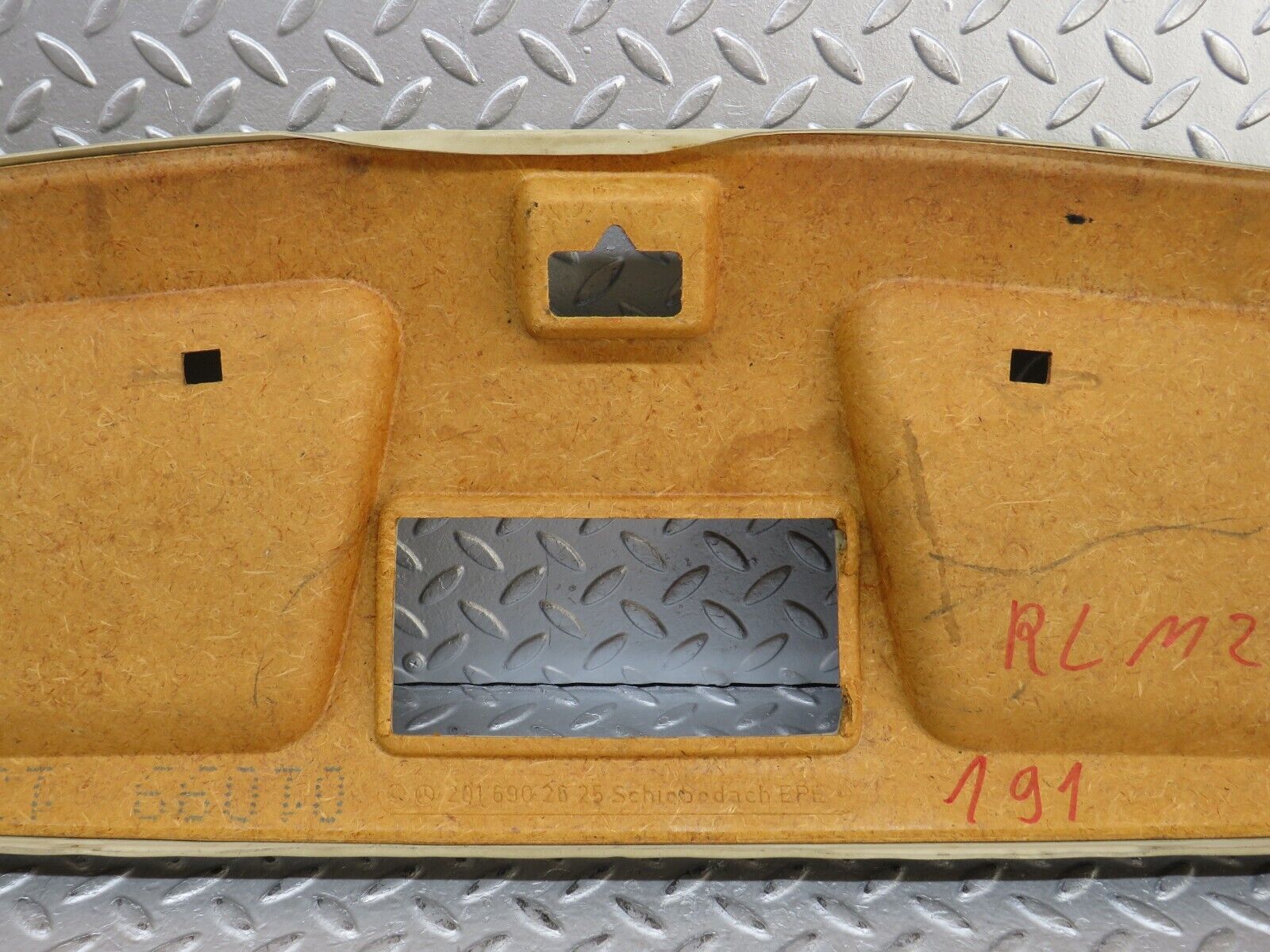 36478 Mercedes-Benz W201 190E 2.0L Headlining Roof Panel Front Beige 2016902625