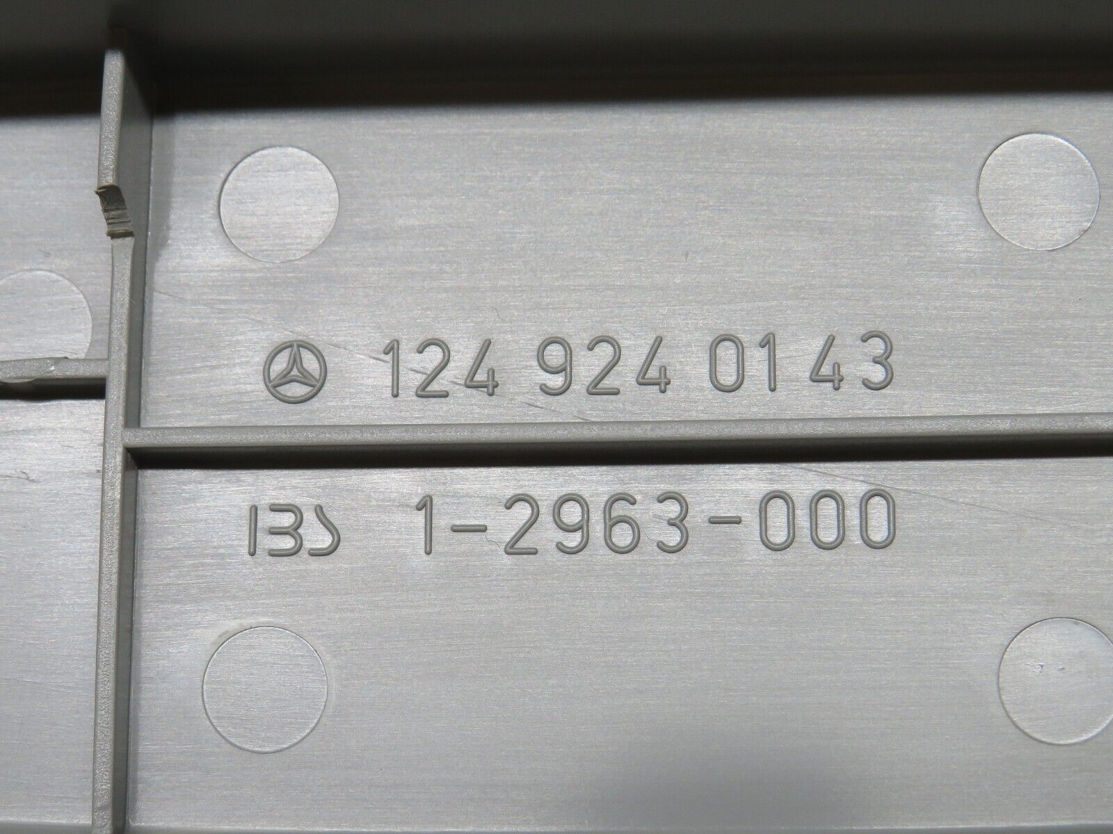 32366 Mercedes-Benz S124 300TE Rear Seat Hinge Cover Trim Pair 1249240243