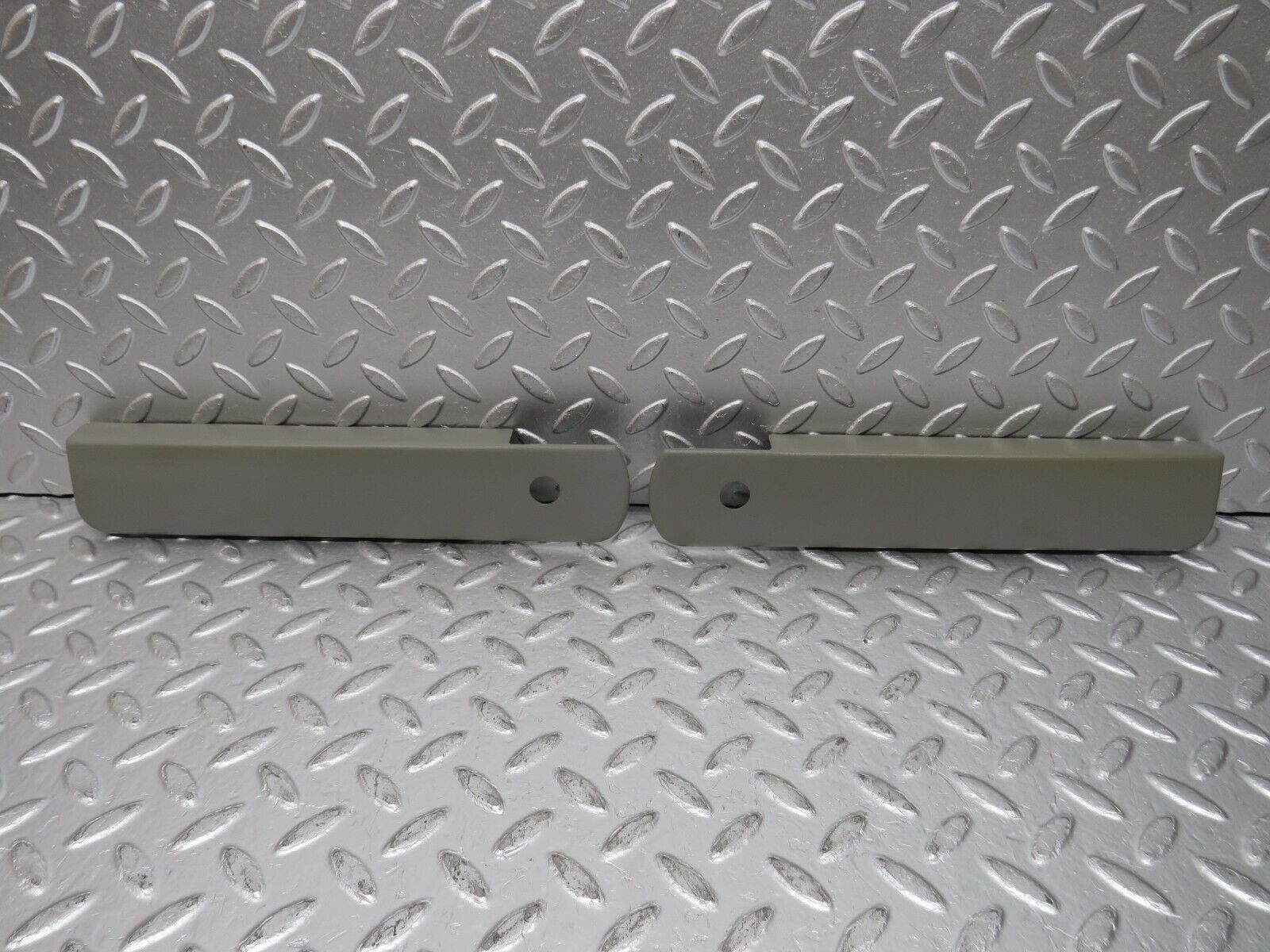 32366 Mercedes-Benz S124 300TE Rear Seat Hinge Cover Trim Pair 1249240243