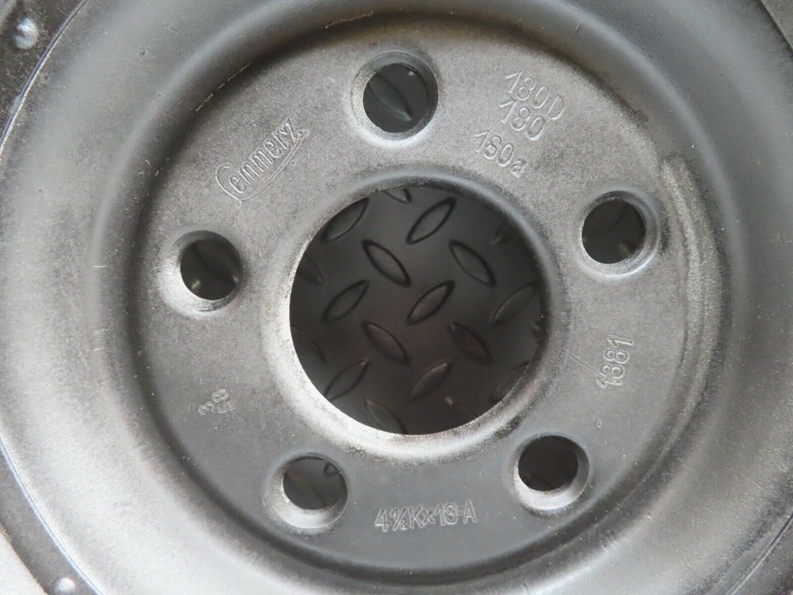 0129 Mercedes-Benz W120 PONTON Steel Wheel Rim 4.5kx13
