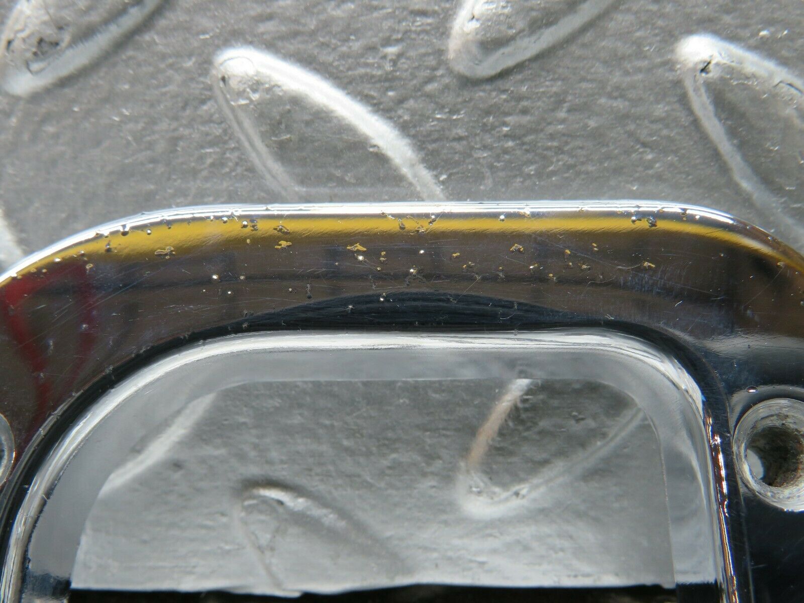 22978 Mercedes-Benz C123 230CE Coupe Left Chrome Door Latch Trim 1237230124