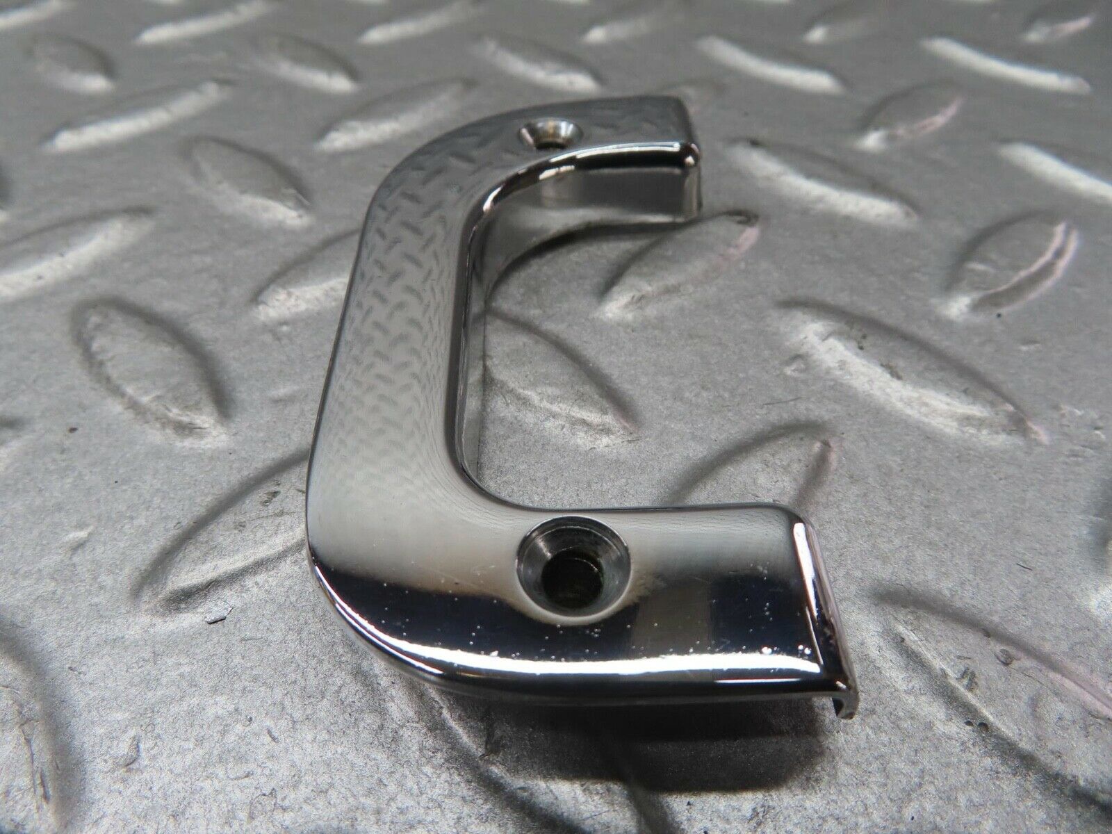 13553 Mercedes-Benz W123 200 Right Interior Chrome Door Latch Trim 1237230224