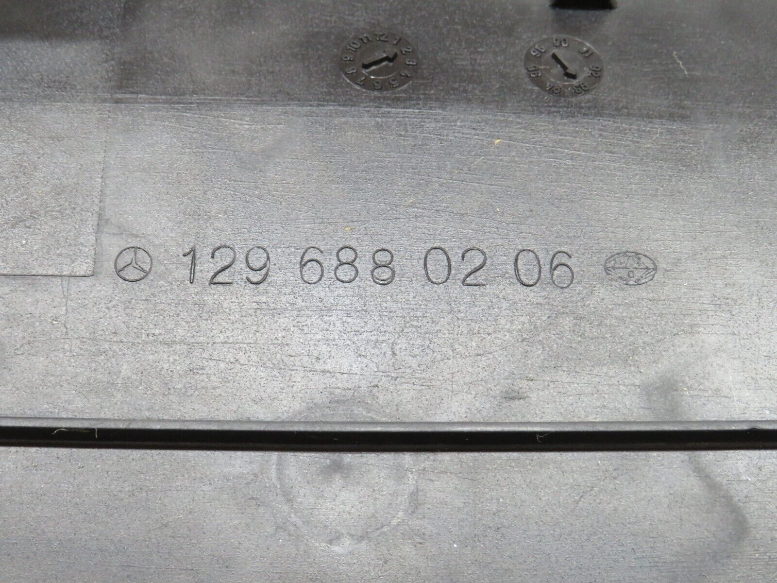 38377 Mercedes-Benz R129 280SL Coupe Kick Panel Right Side Beige 1296880206