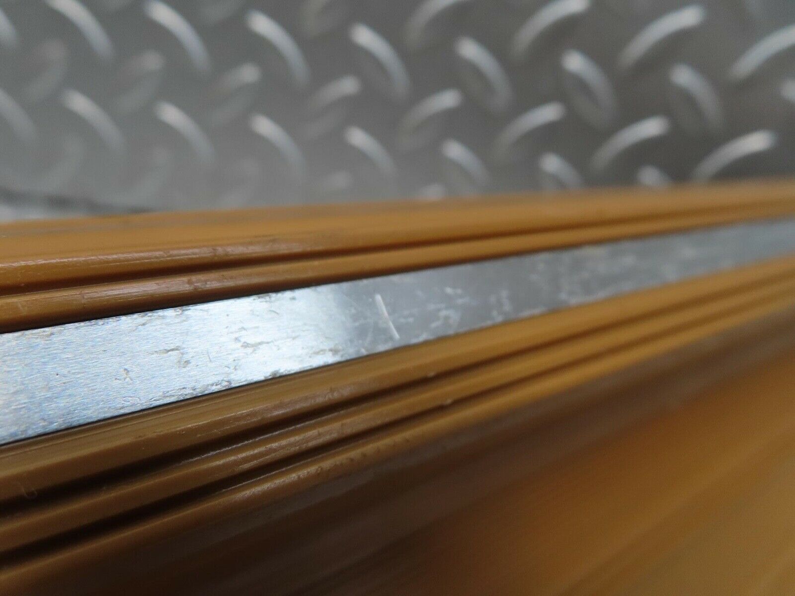 15854 Mercedes-Benz W123 280E Rear Right Door Sill Trim Beige