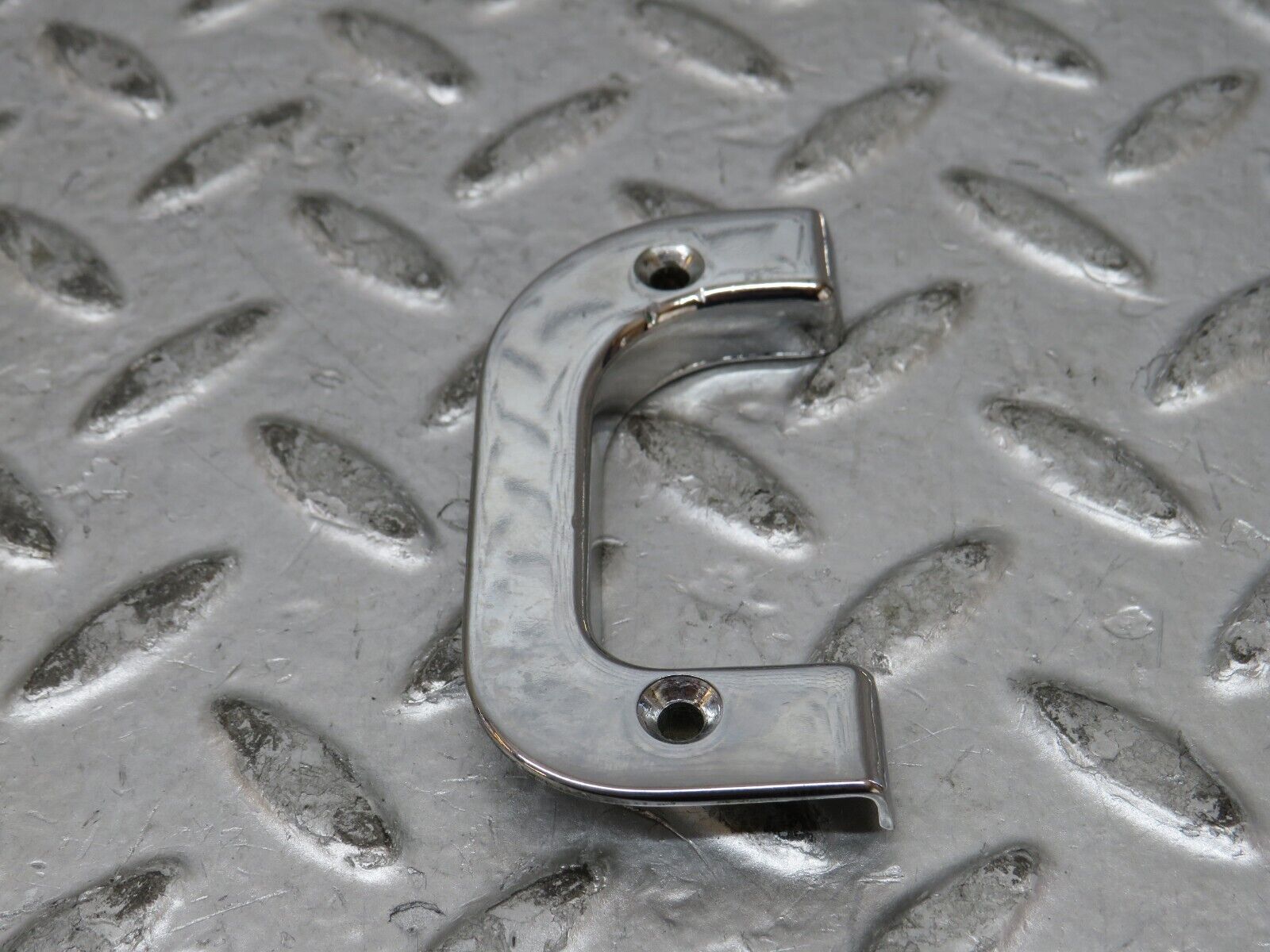 27871 Mercedes-Benz W123 280E Right Interior Chrome Door Latch Trim 1237230224