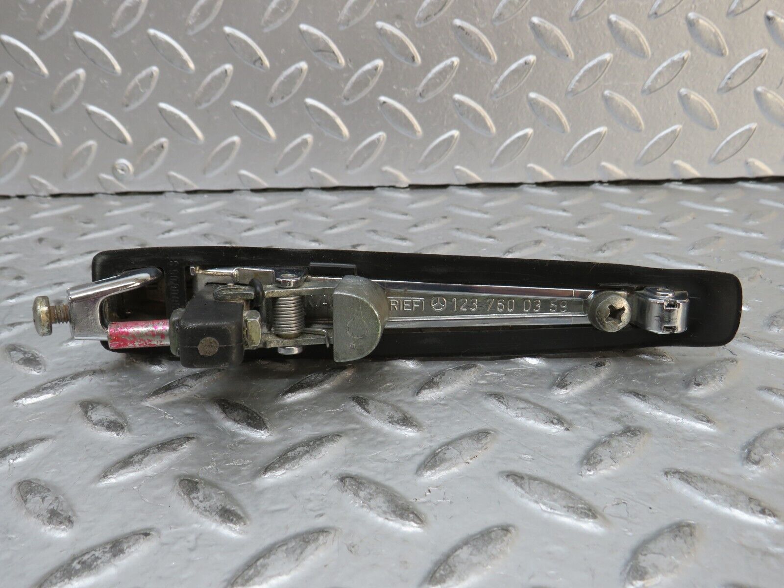 28813 Mercedes-Benz W123 230E Rear Exterior Chrome Handle 1237600359