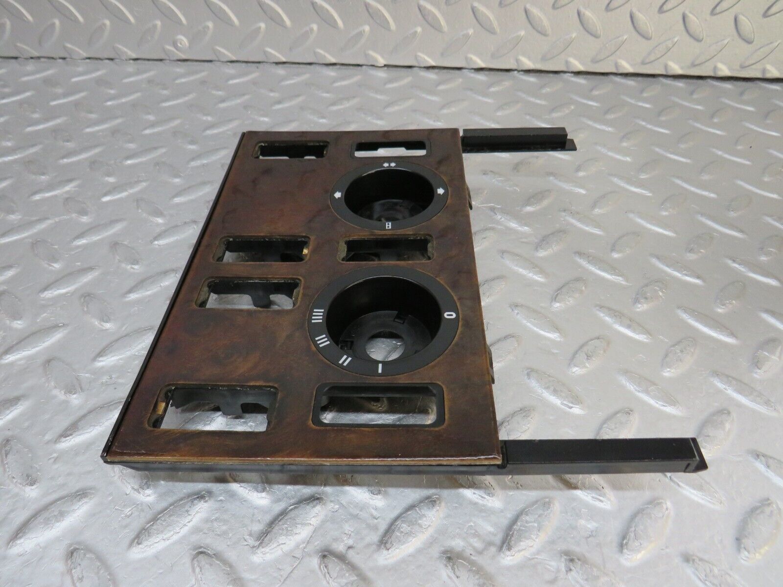 37001 Mercedes-Benz C126 420SEC Coupe Heater Control Panel Wood Trim 1266830375