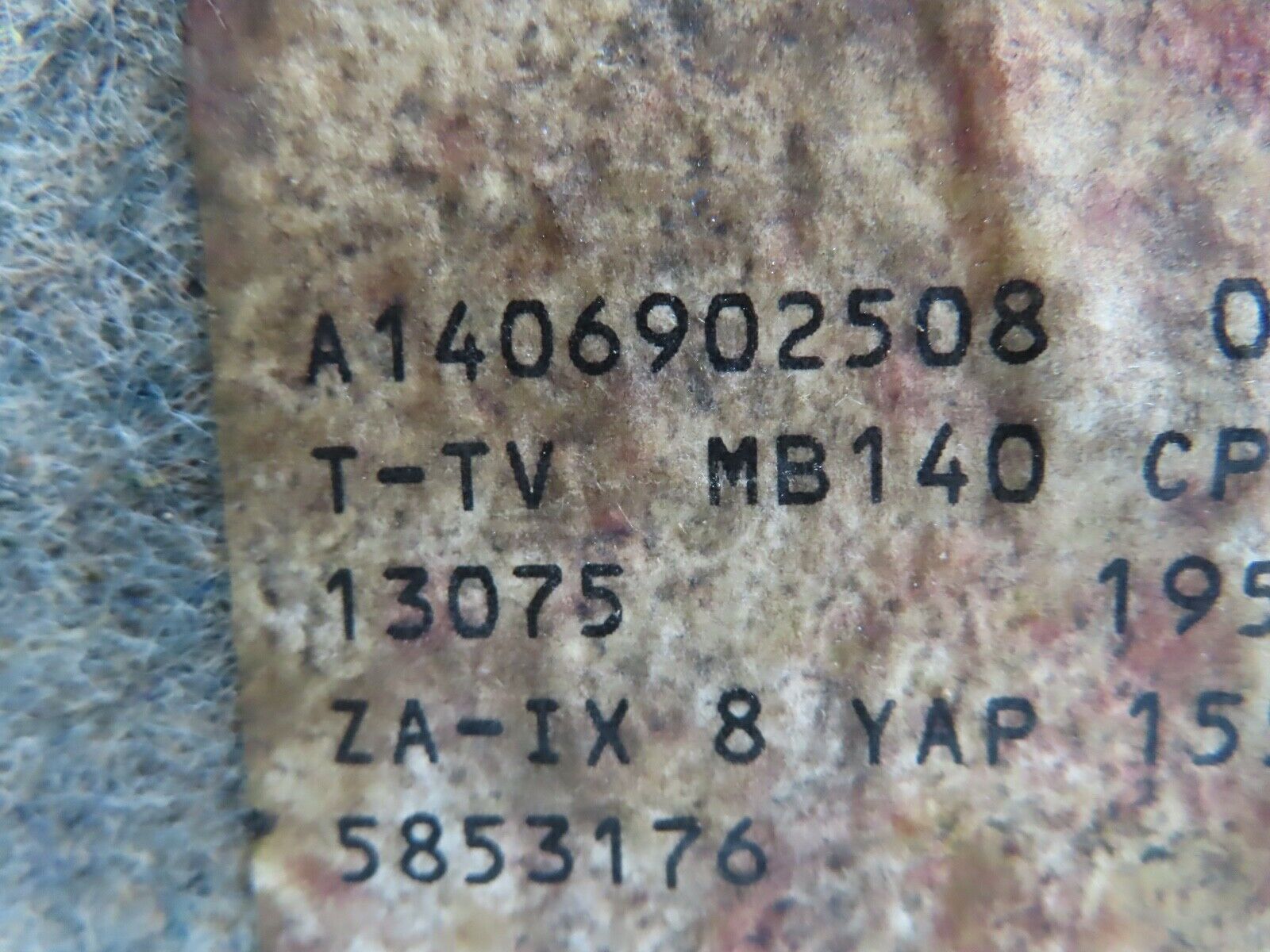 19419 Mercedes-Benz C140 CL420 Coupe Trunk Cover Panels With Floor Carpet Grey