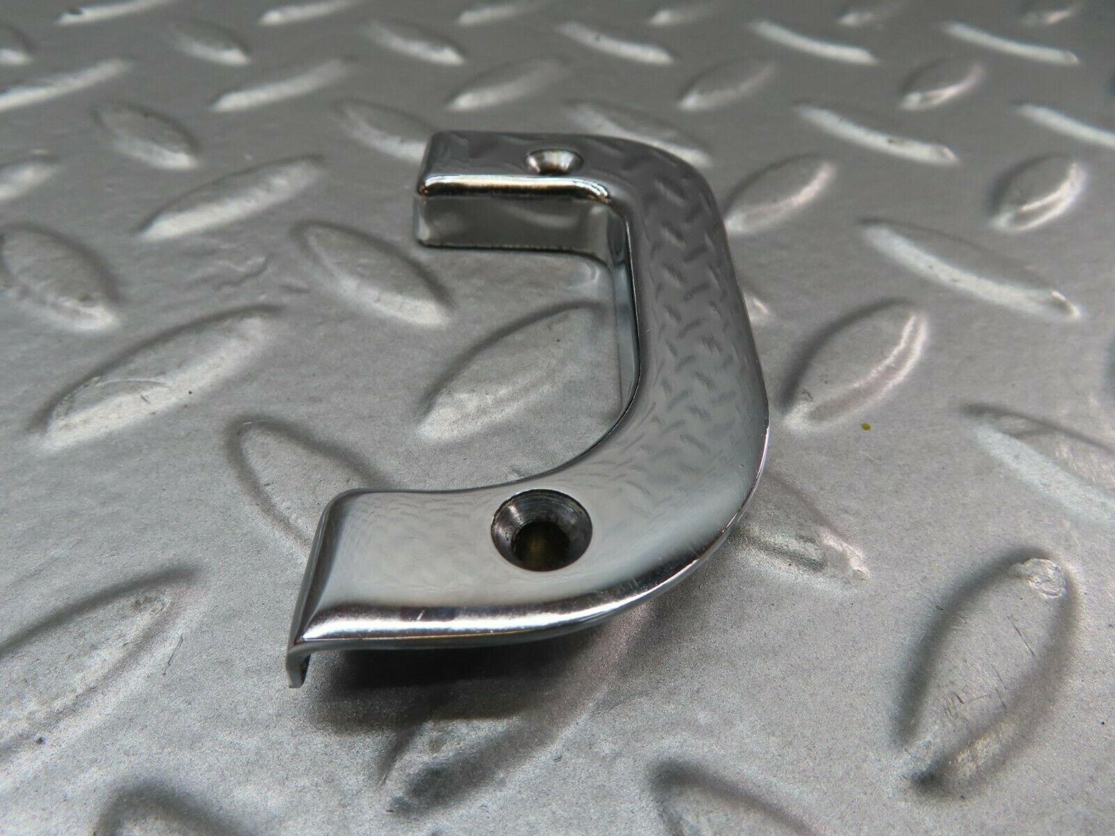 15226 Mercedes-Benz W123 230E Right Interior Chrome Door Latch Trim 1237230224