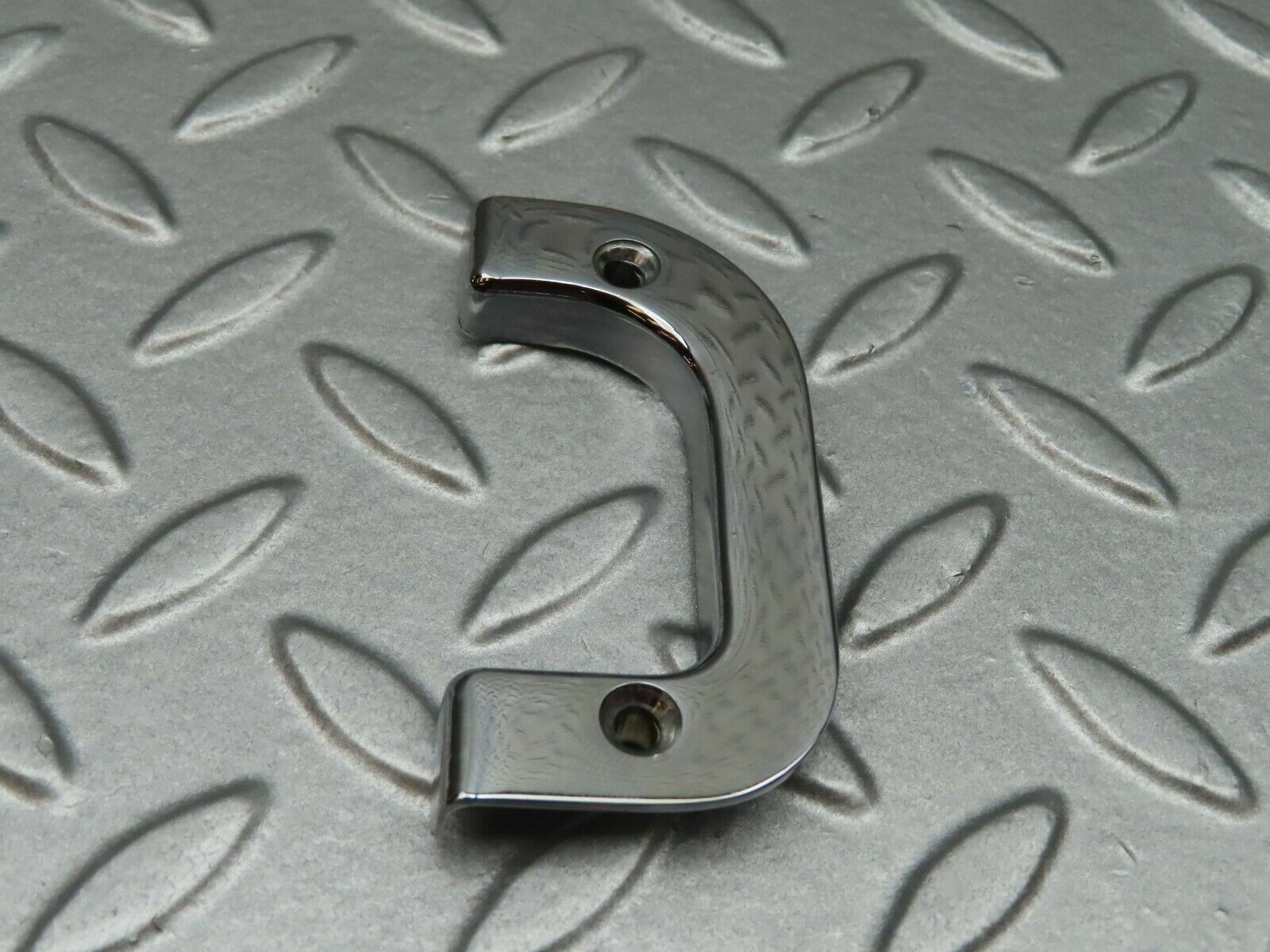 4526 Mercedes-Benz W123 230E Left Interior Chrome Door Latch Trim 1237230124