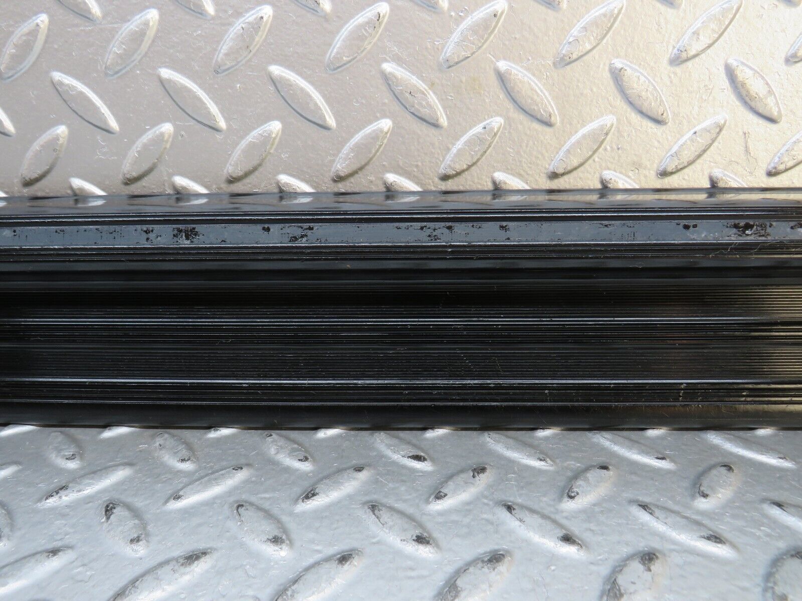 28250 Mercedes-Benz S123 240D Wagon Front Left Door Sill Trim Black