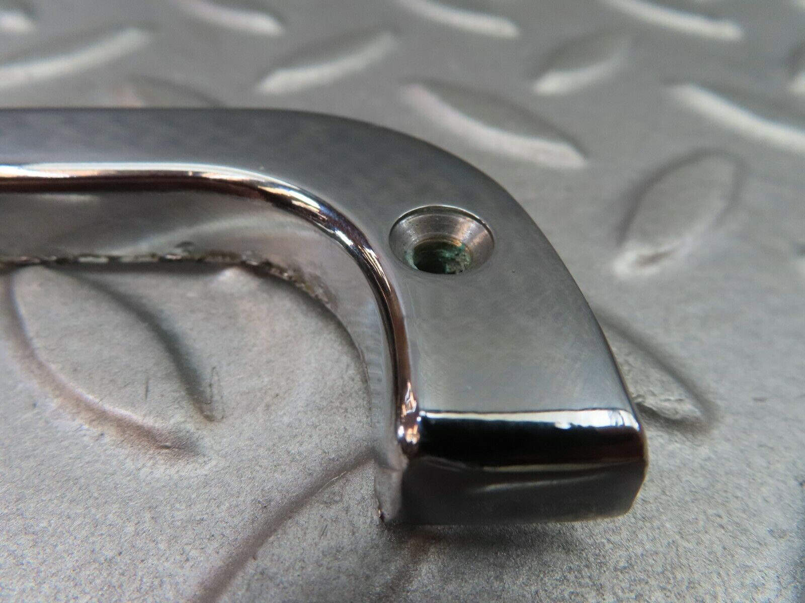 6070 Mercedes-Benz W126 380SE Right Interior Chrome Door Latch Trim 1237230224