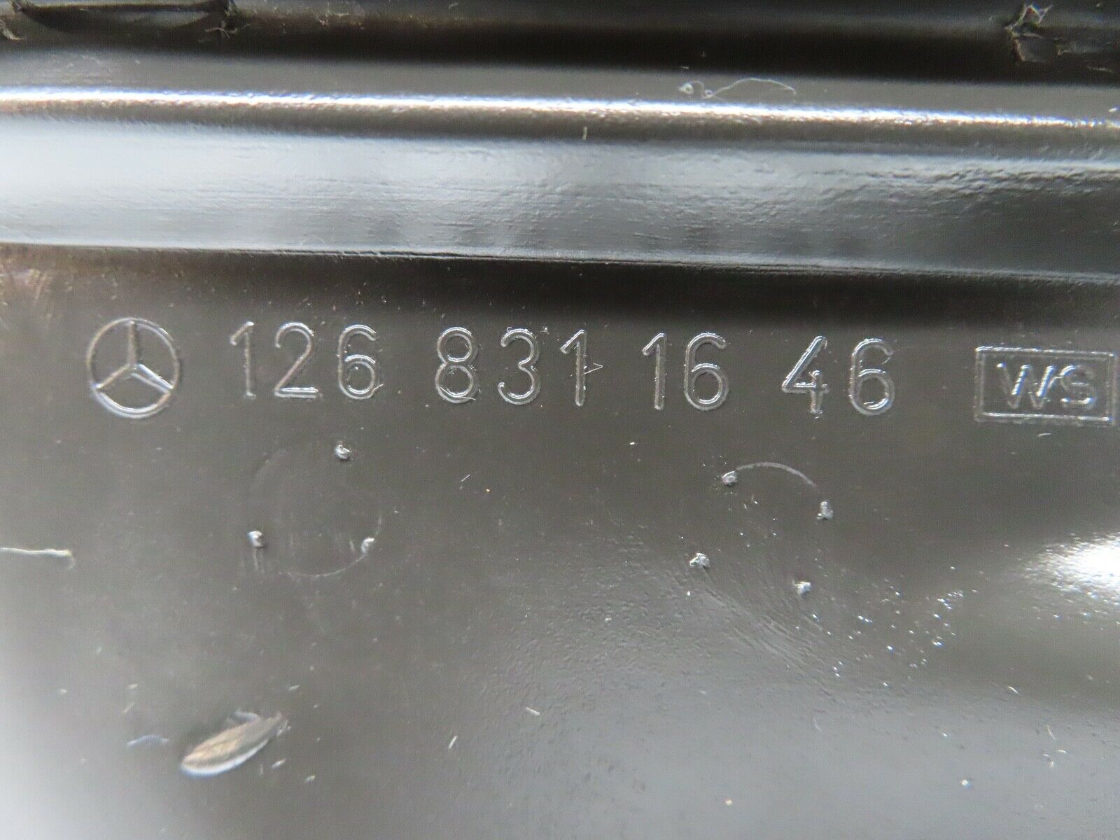 21709 Mercedes-Benz W126 300SE Heating Air Duct Right Side 1268311646