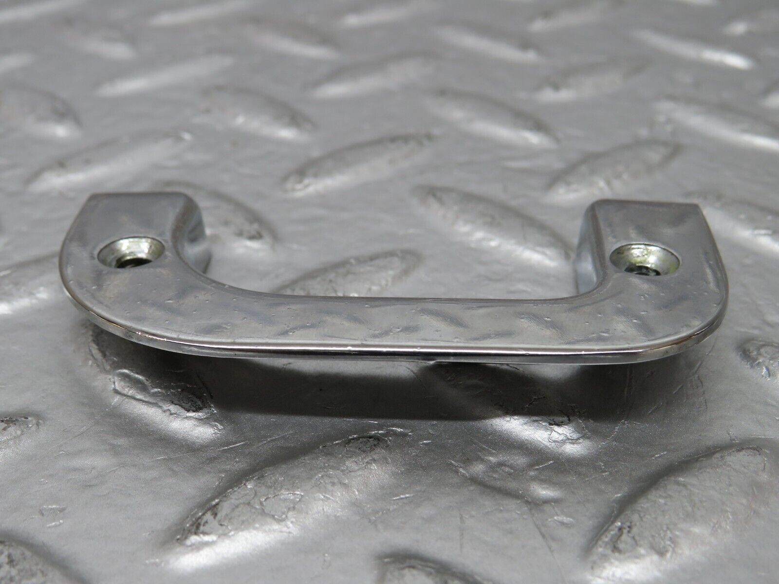 25546 Mercedes-Benz W123 200 Right Interior Chrome Door Latch Trim 1237230224