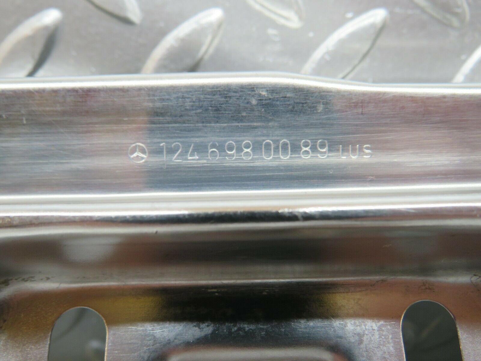 24412 Mercedes-Benz S124 220TE Wagon Trunk Edge Chrome Moulding 1246980089