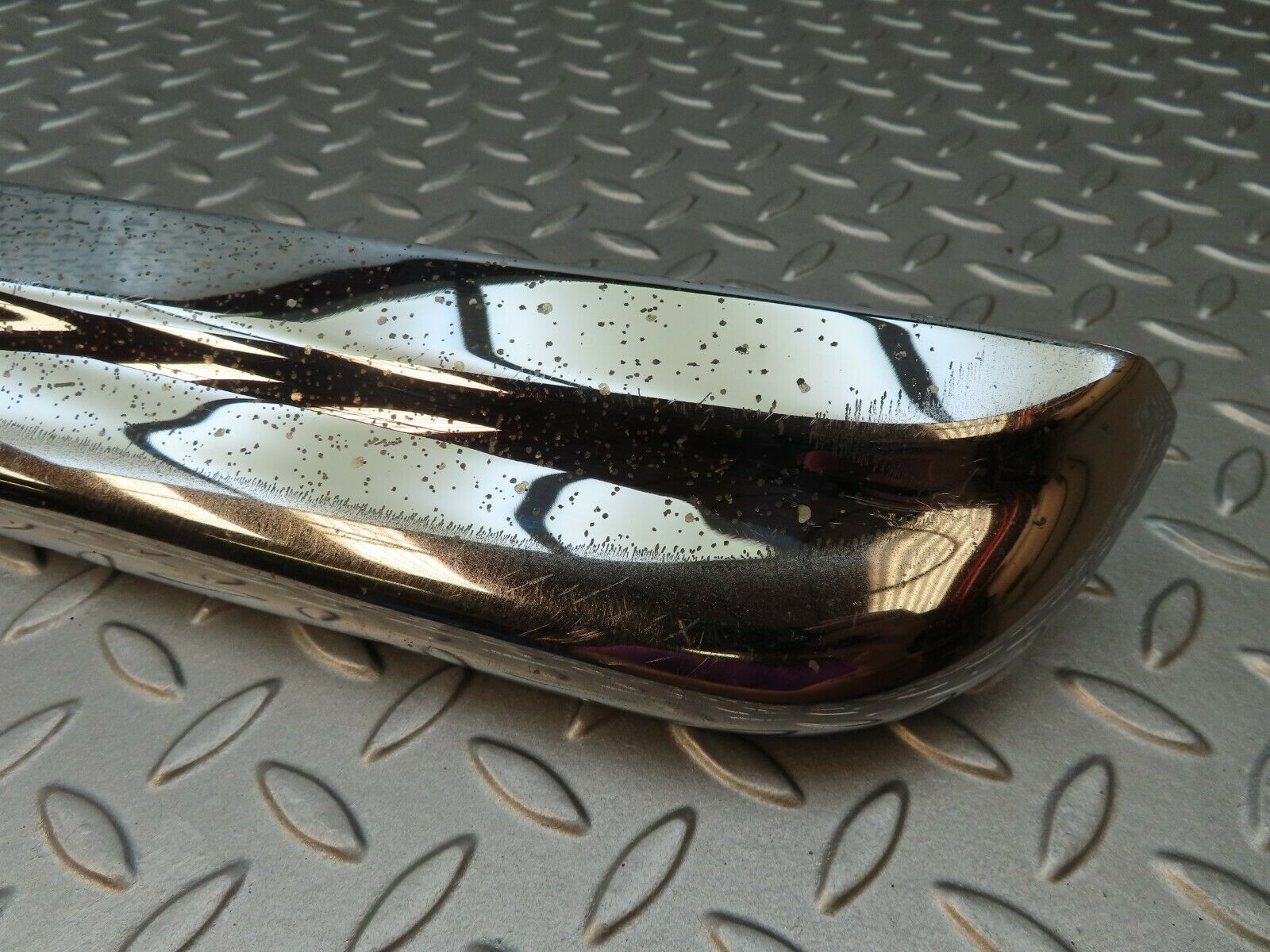 3475 Mercedes-Benz W108 280SE Rear Left Upper Bumper Chrome