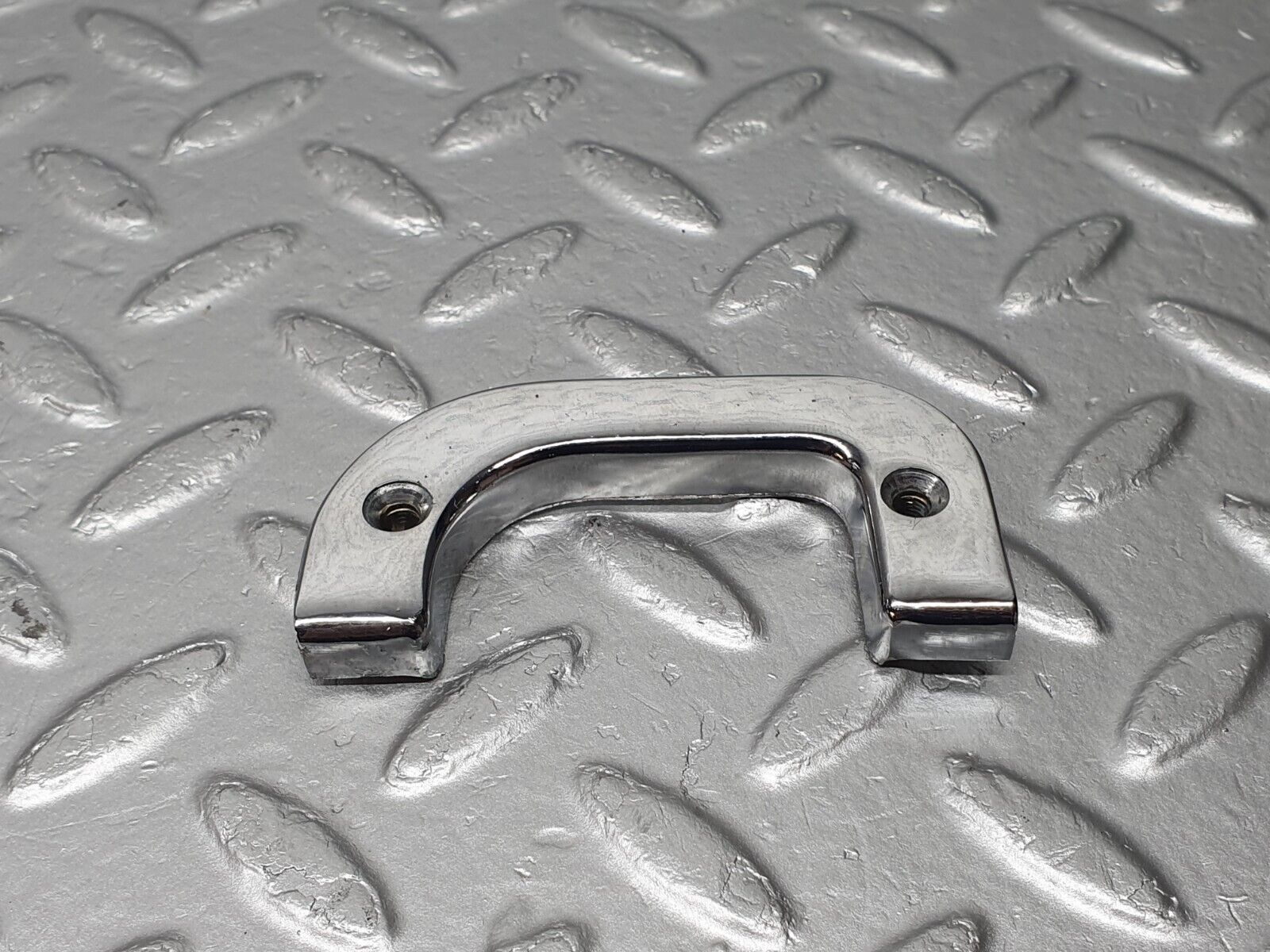 40764 Mercedes-Benz W123 300D Interior Chrome Door Latch Trim Left 1237230124