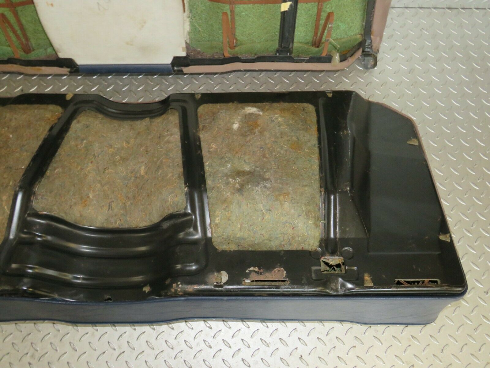 23762 Mercedes-Benz C107 450SLC Coupe Rear Seat Half Leather Blue