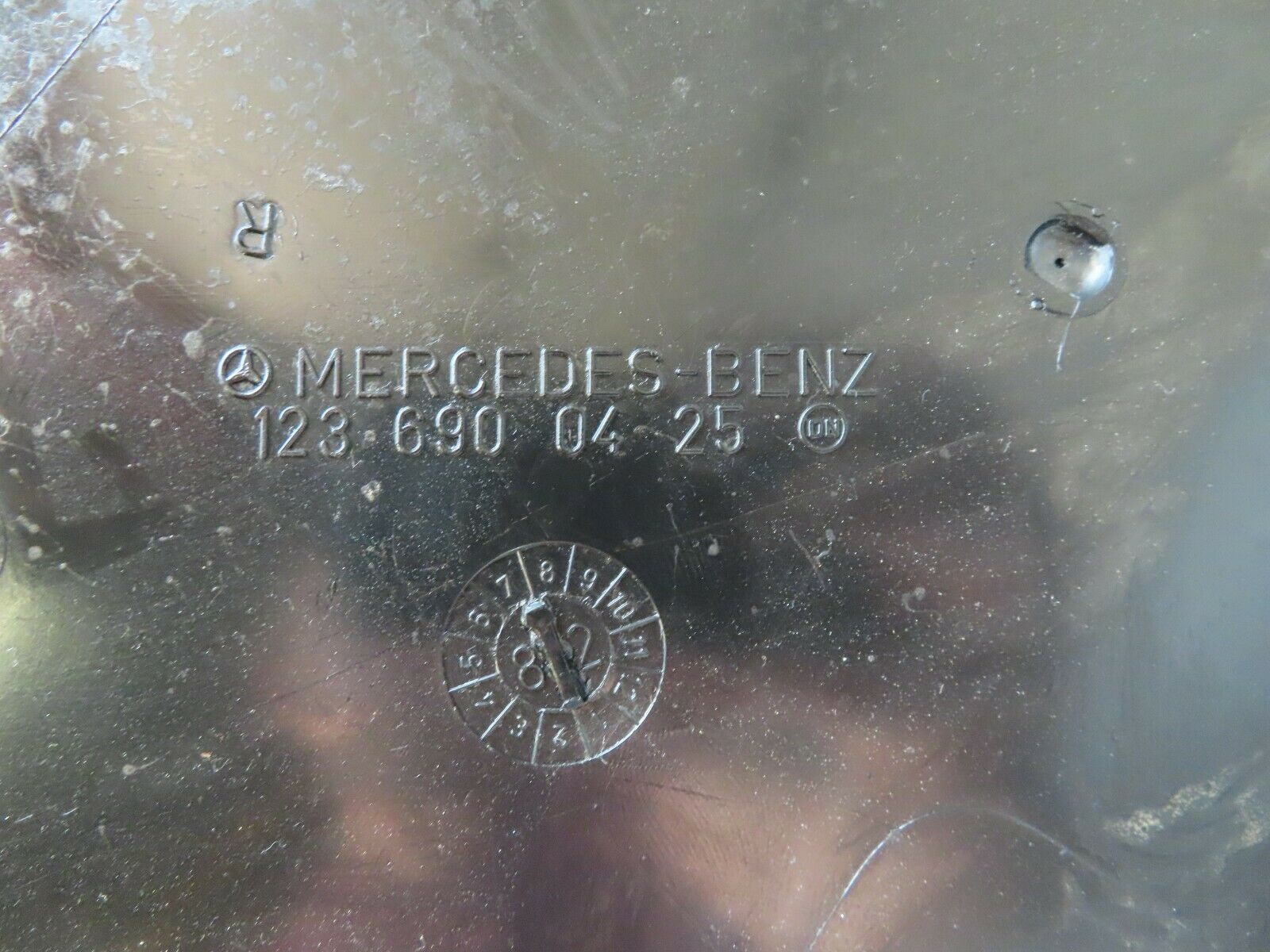 4341 Mercedes-Benz W123 230E C Pillar Cover Panel Right Side Blue 1236900425