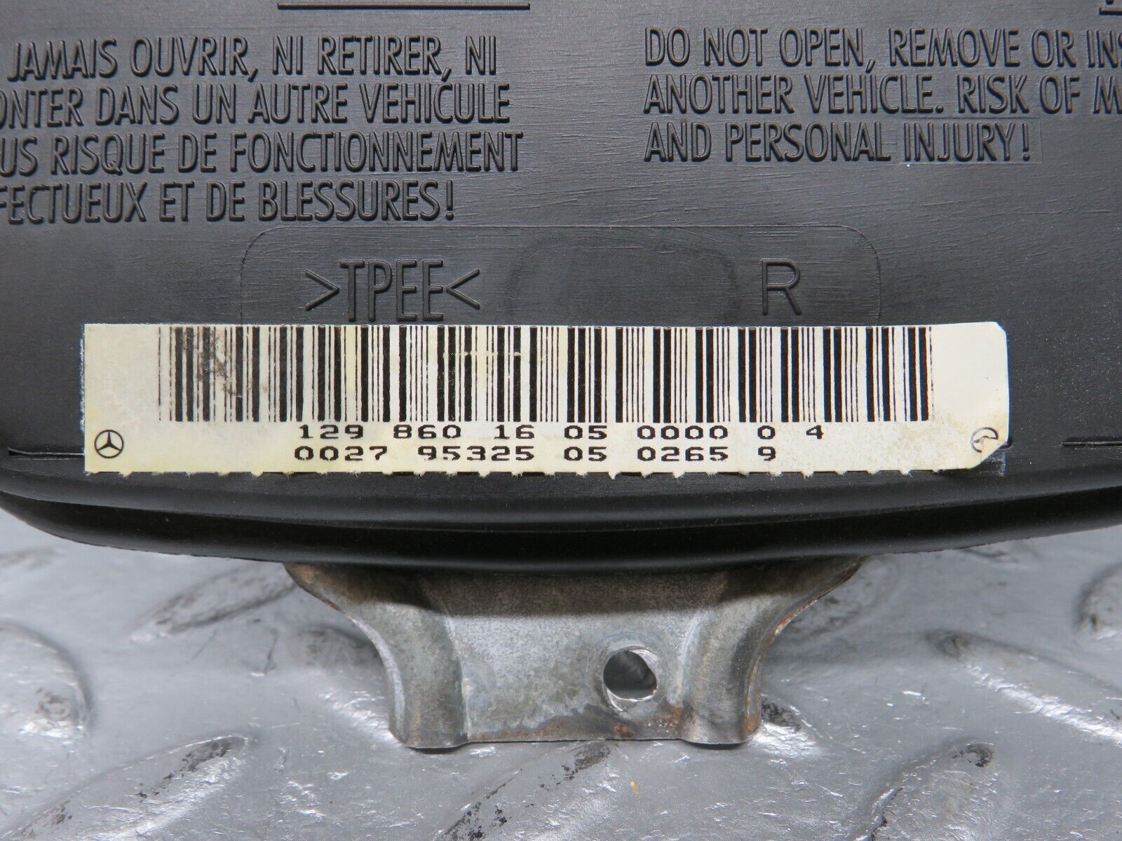 39447 Mercedes-Benz R129 320SL Coupe Right Door Airbag 1298601605