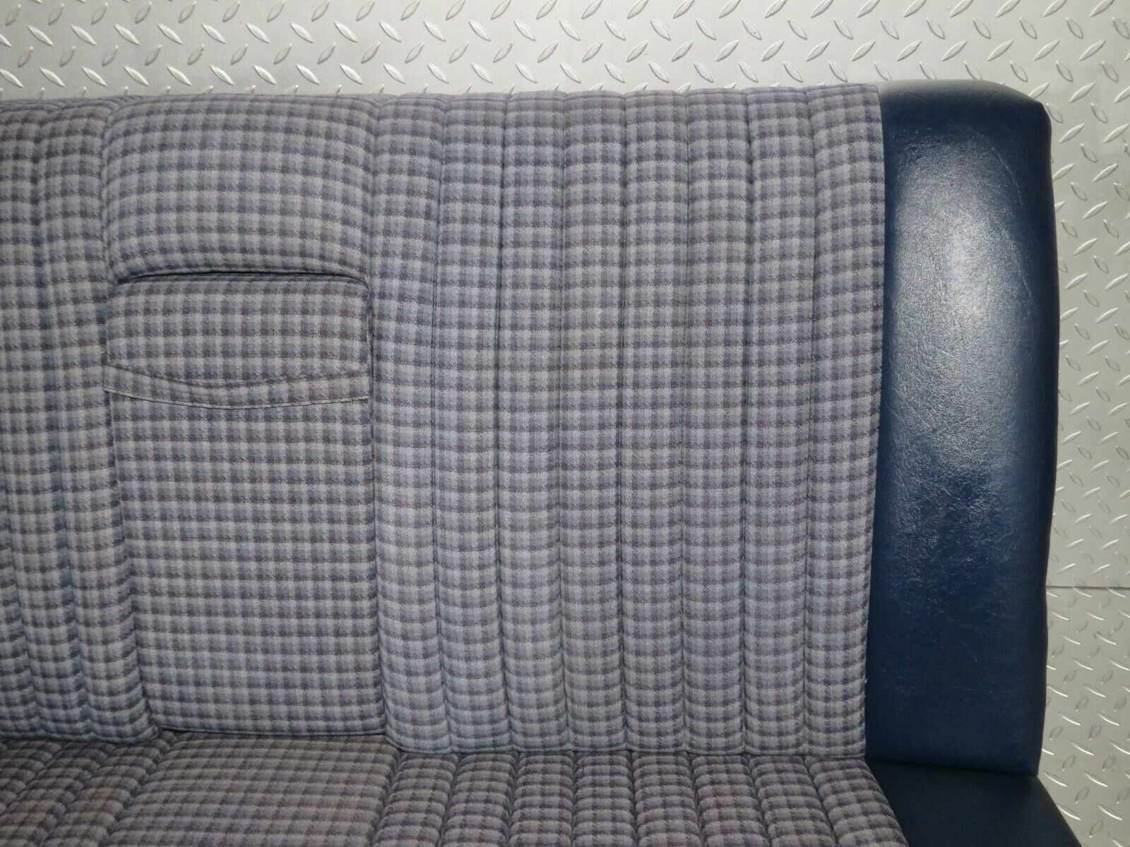 23762 Mercedes-Benz C107 450SLC Coupe Rear Seat Half Leather Blue