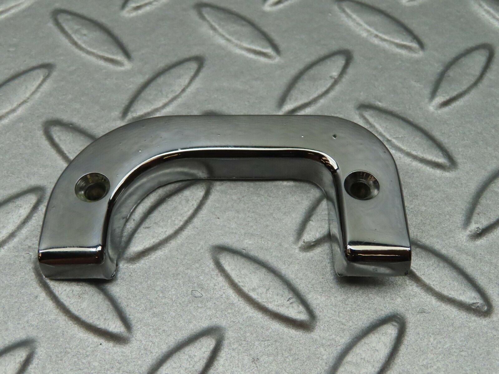 4527 Mercedes-Benz W123 230E Left Interior Chrome Door Latch Trim 1237230124