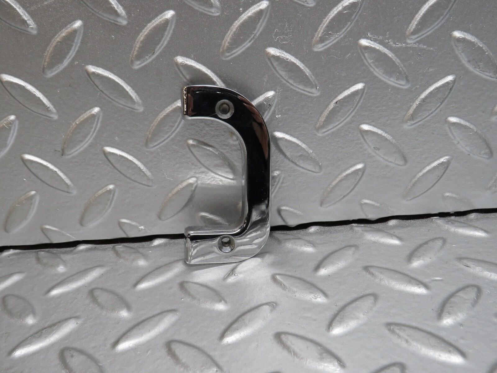 32179 Mercedes-Benz W123 230E Left Interior Chrome Door Latch Trim 1237230124